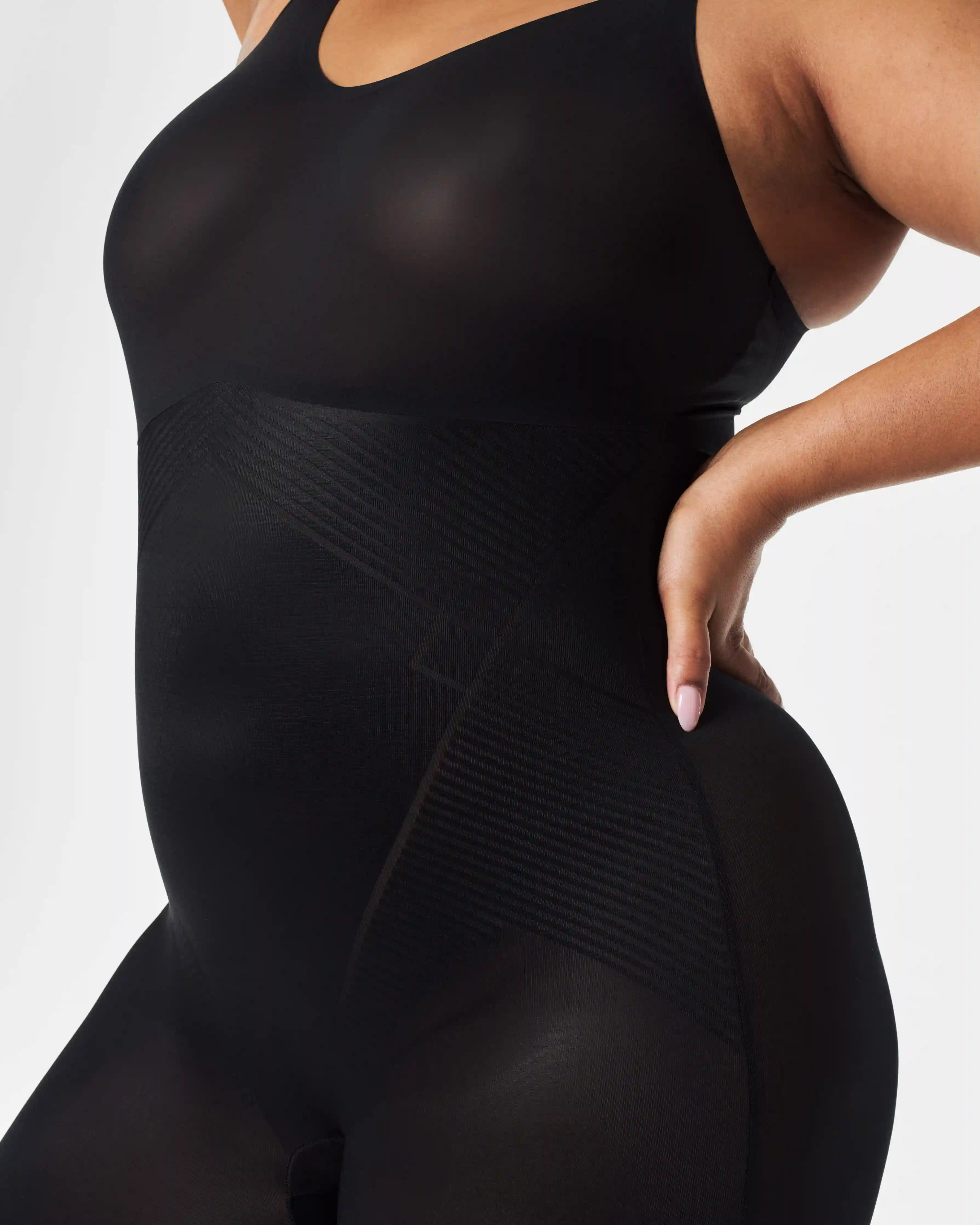 Alternative view of SPANXshape®  Invisible Mid-Thigh Bodysuit | Very Black
