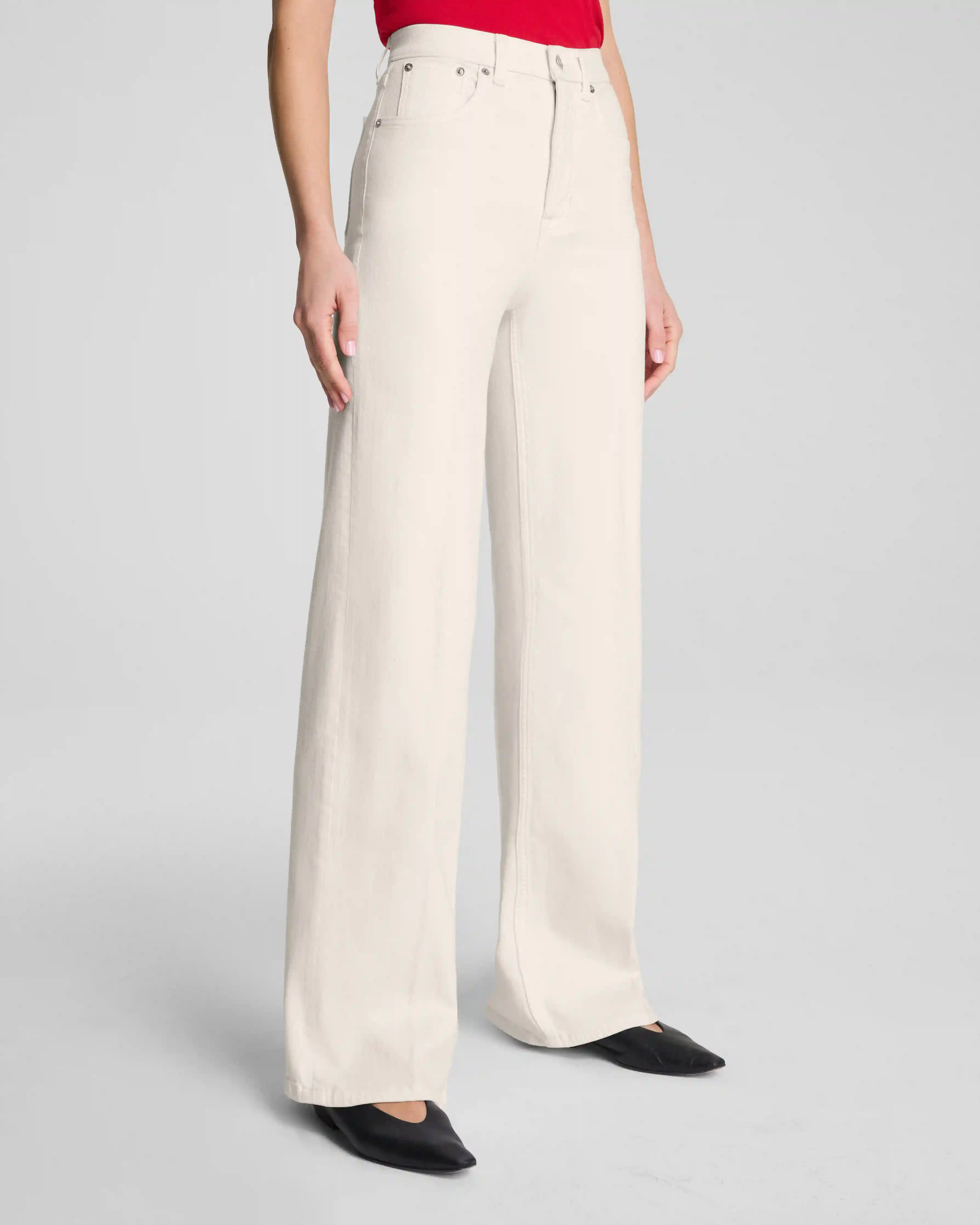 Alternative view of SPANXshape®  Authentic 360 Wide Leg Jeans | Alabaster