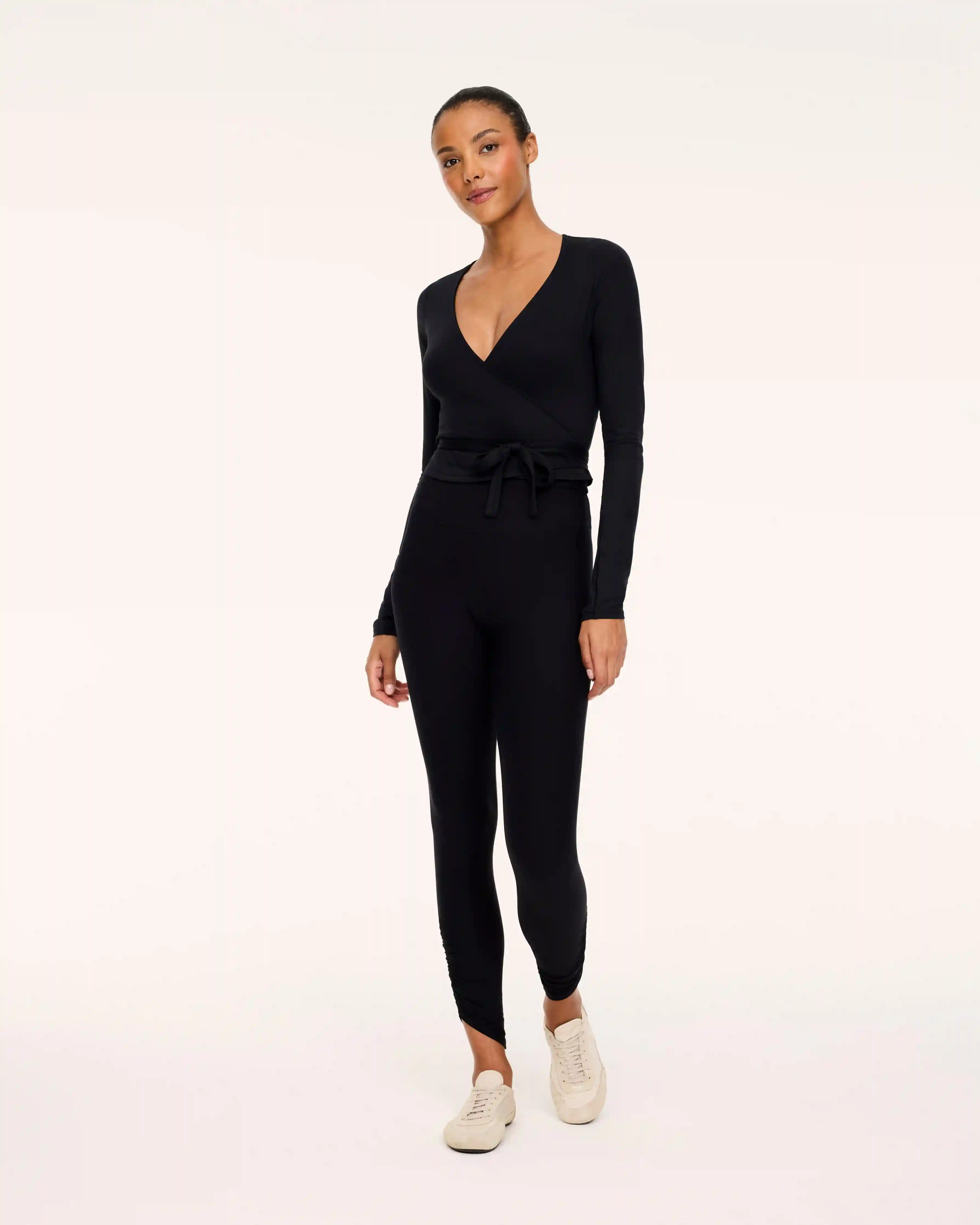 SPANXsmooth® OnForm Ruched Full-Length Leggings | Very Black