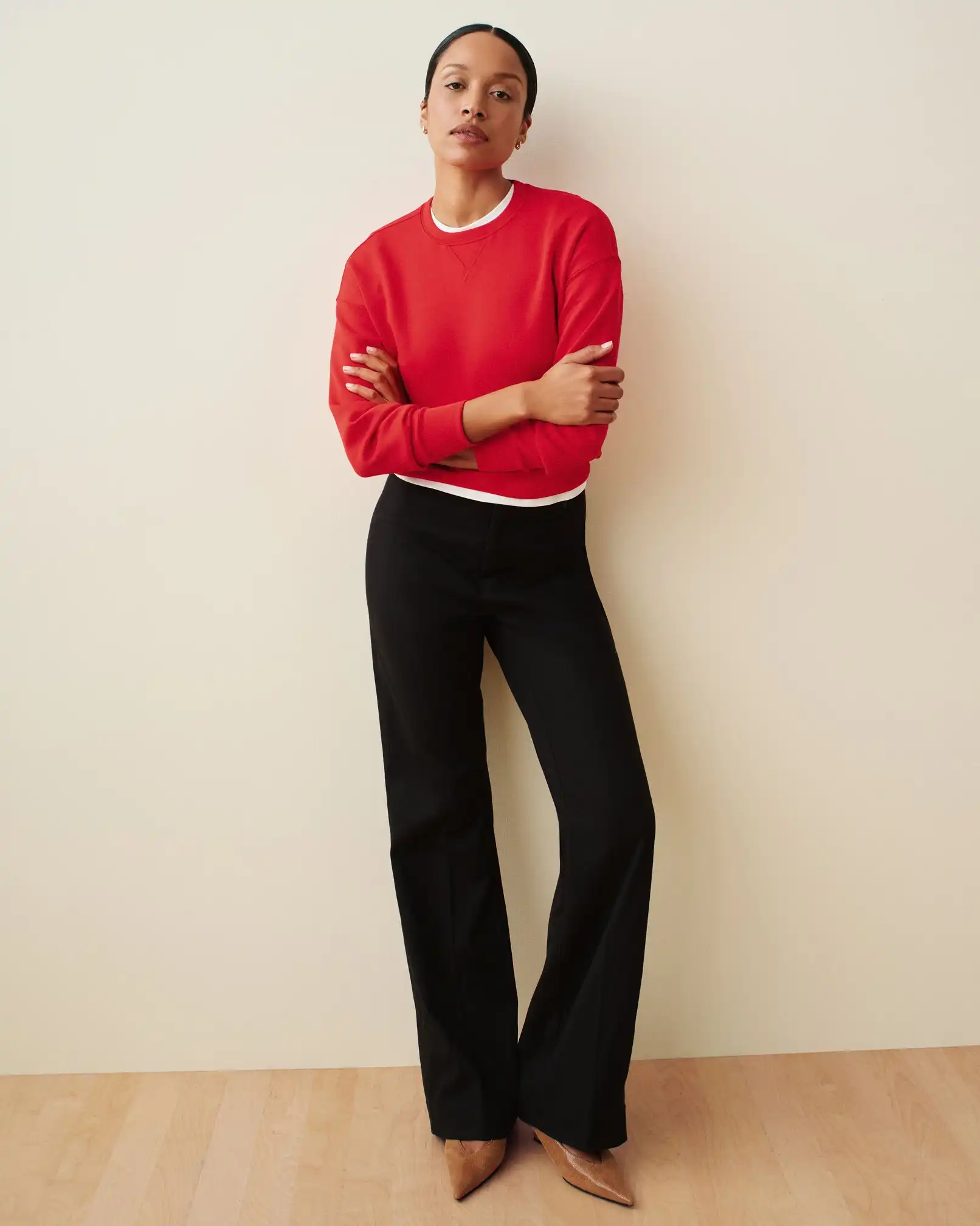 SPANXsupersmooth®  Stretch Twill Easy Flare Pant | Classic Black