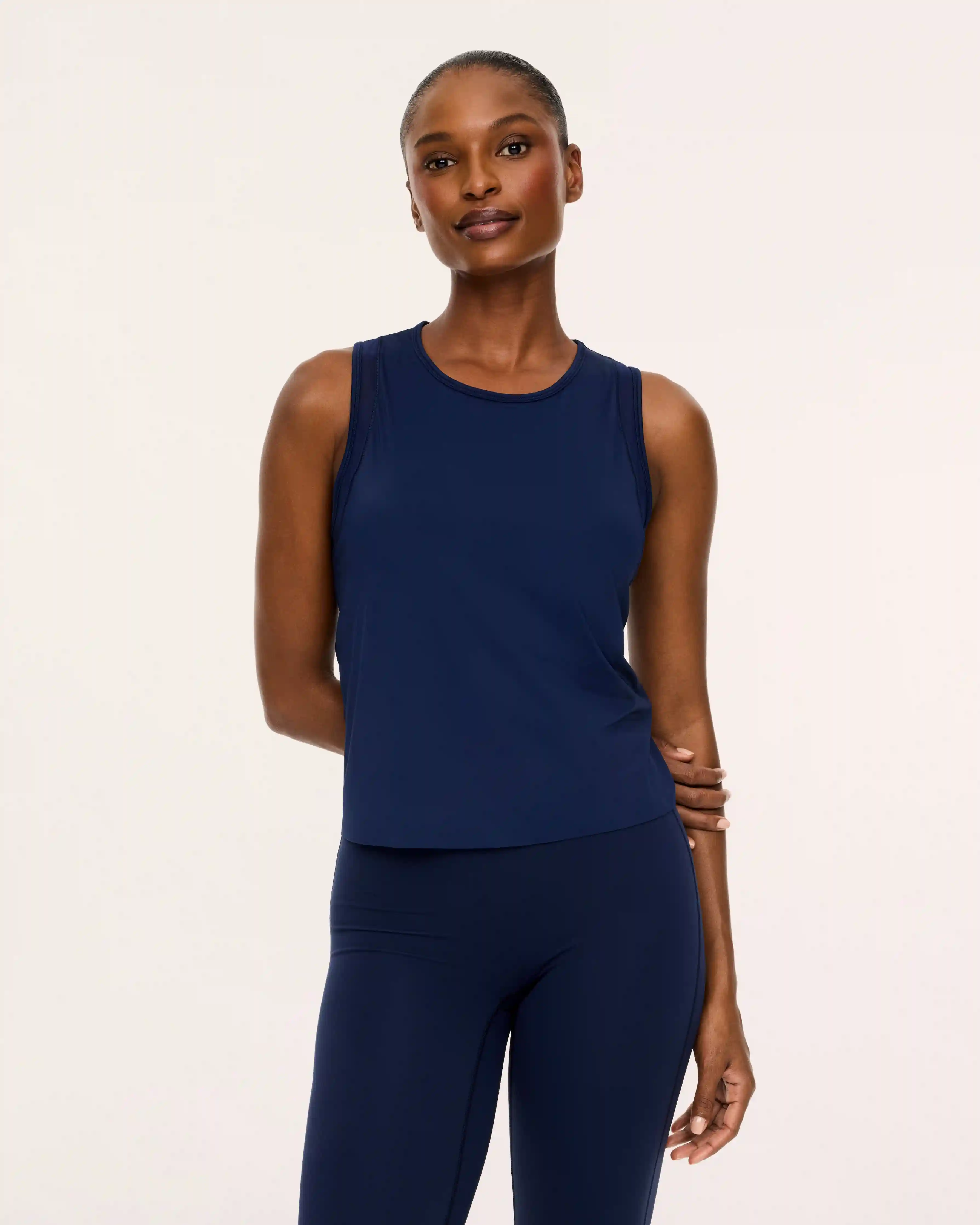 SPANX® BodyLine Sheerious Crewneck Tank | Timeless Navy