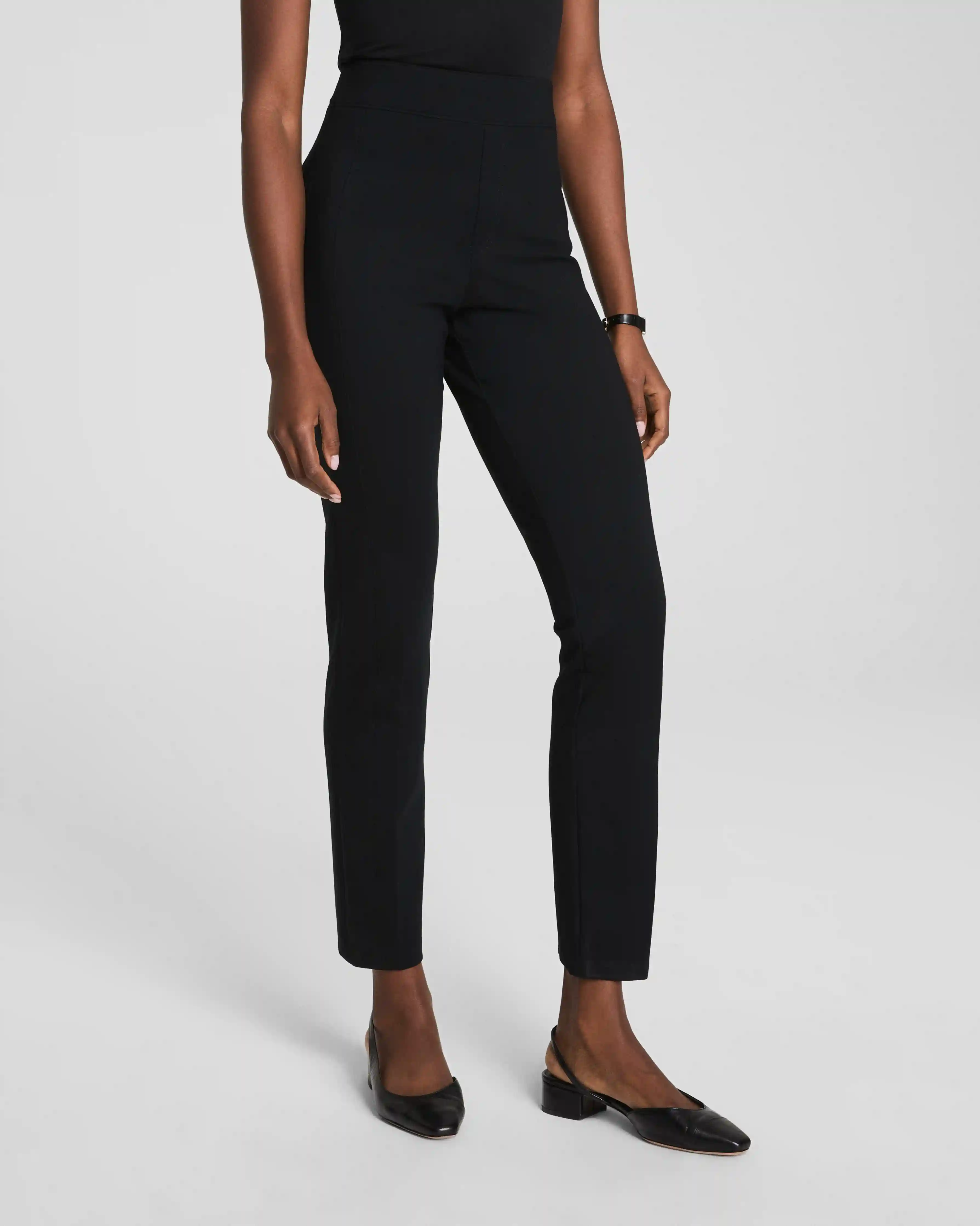 Alternative view of SPANXsupersmooth®  PerfectFit Ponte Slim Straight Pant | Classic Black