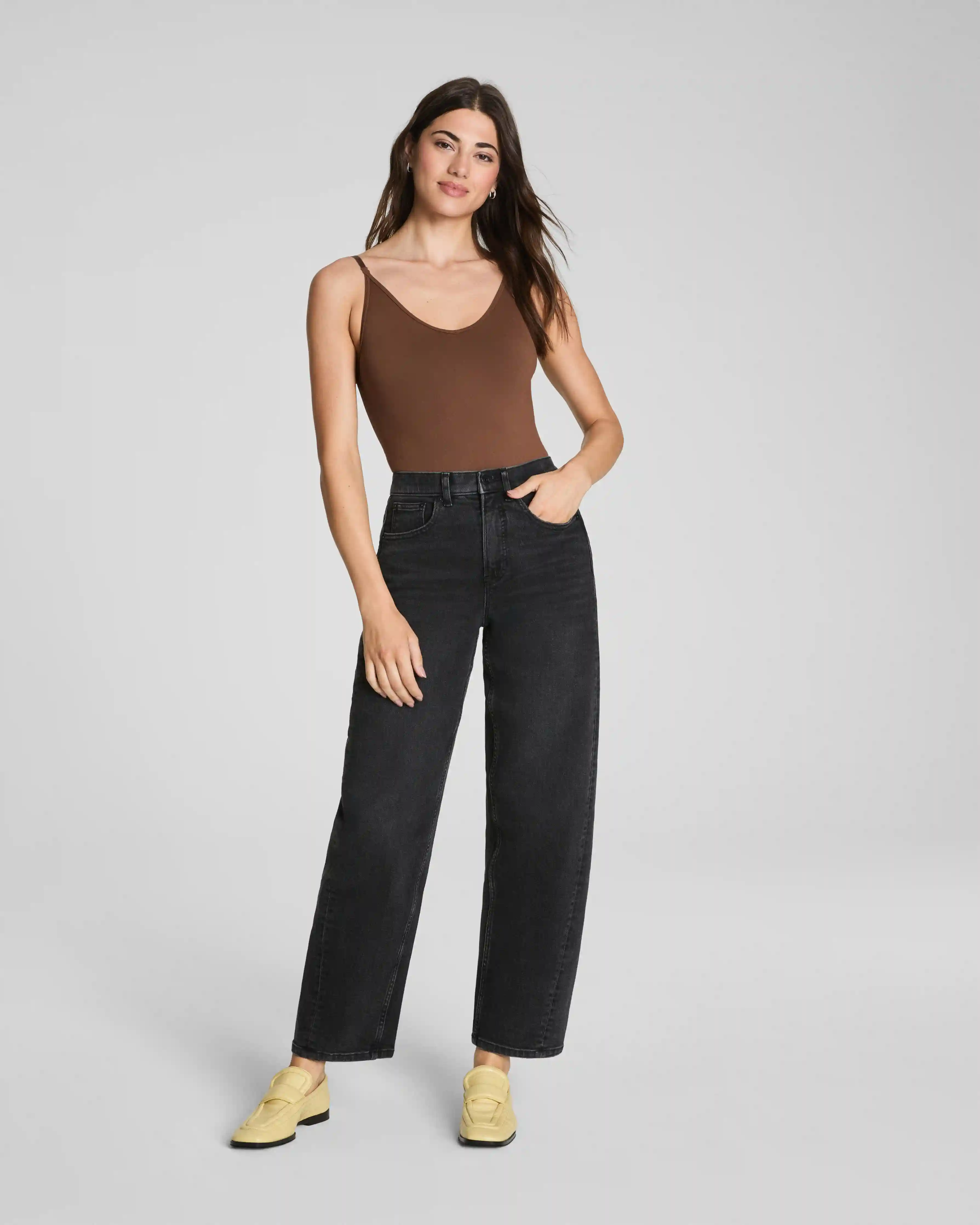 SPANXshape®  Authentic 360 Barrel Leg Jeans | Carbon