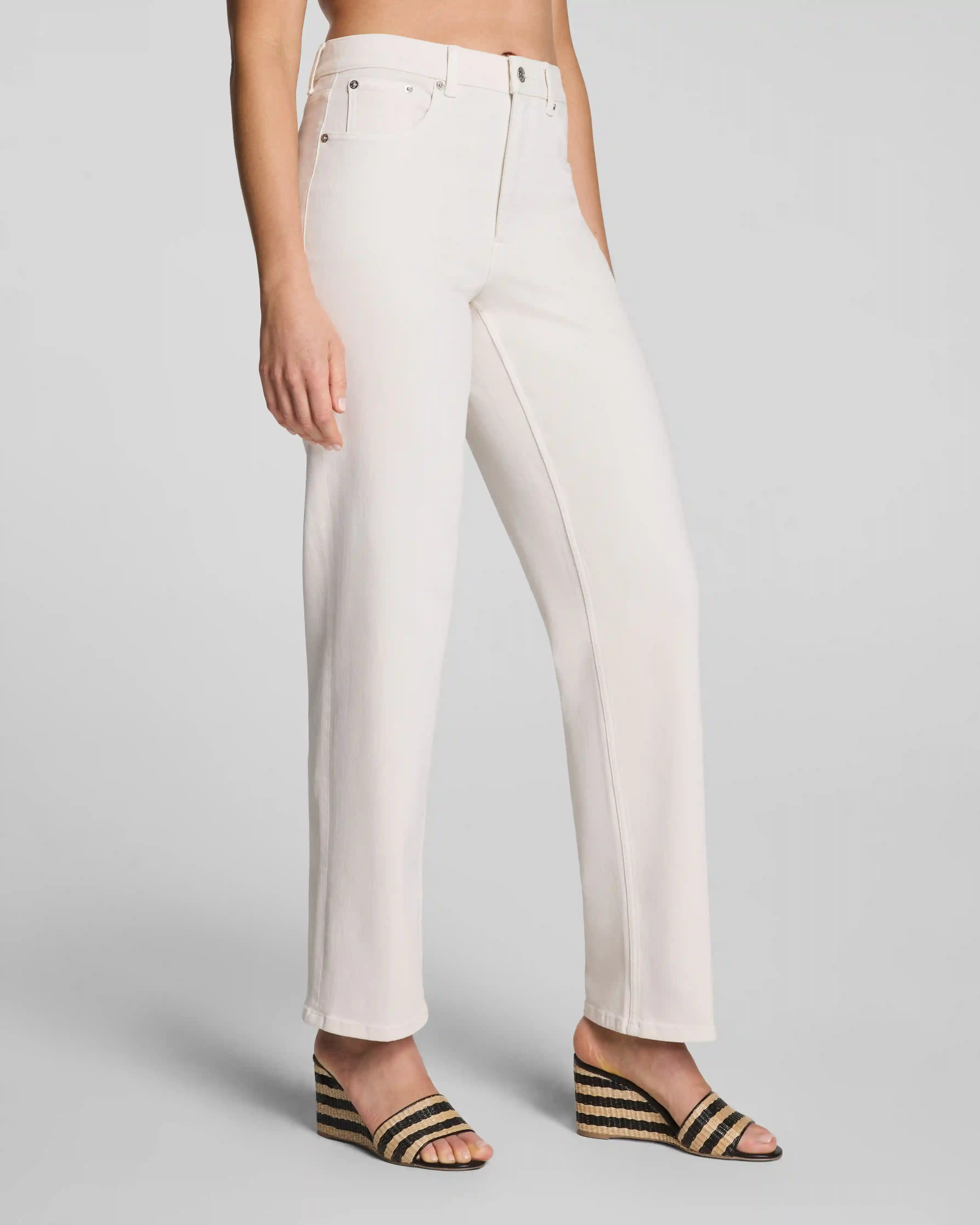Alternative view of SPANXshape®  Authentic 360 90s Straight Leg Jeans | Alabaster