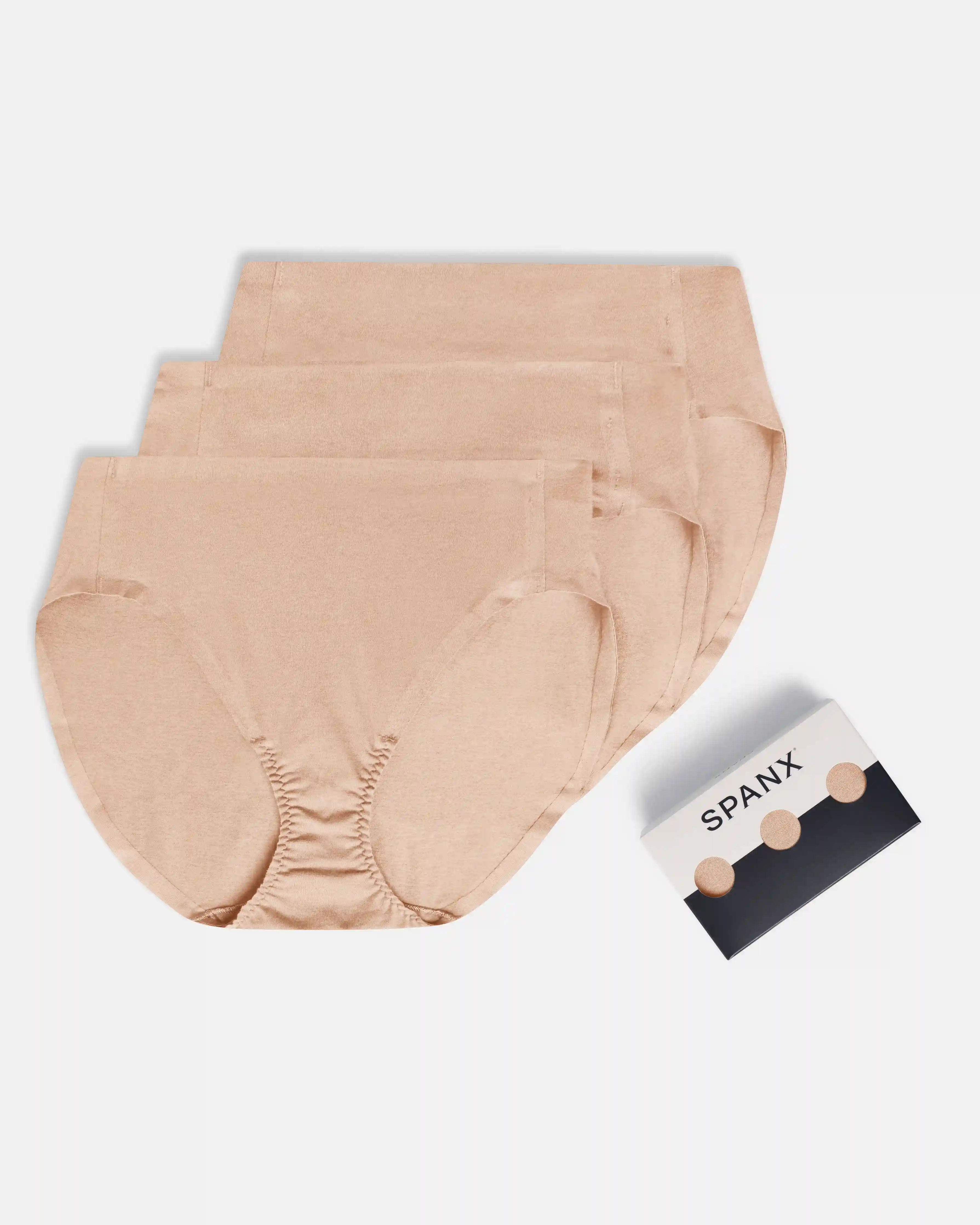 SPANXsmooth®  Fit-To-You Supima® Cotton Brief 3-Pack | Toasted Oatmeal