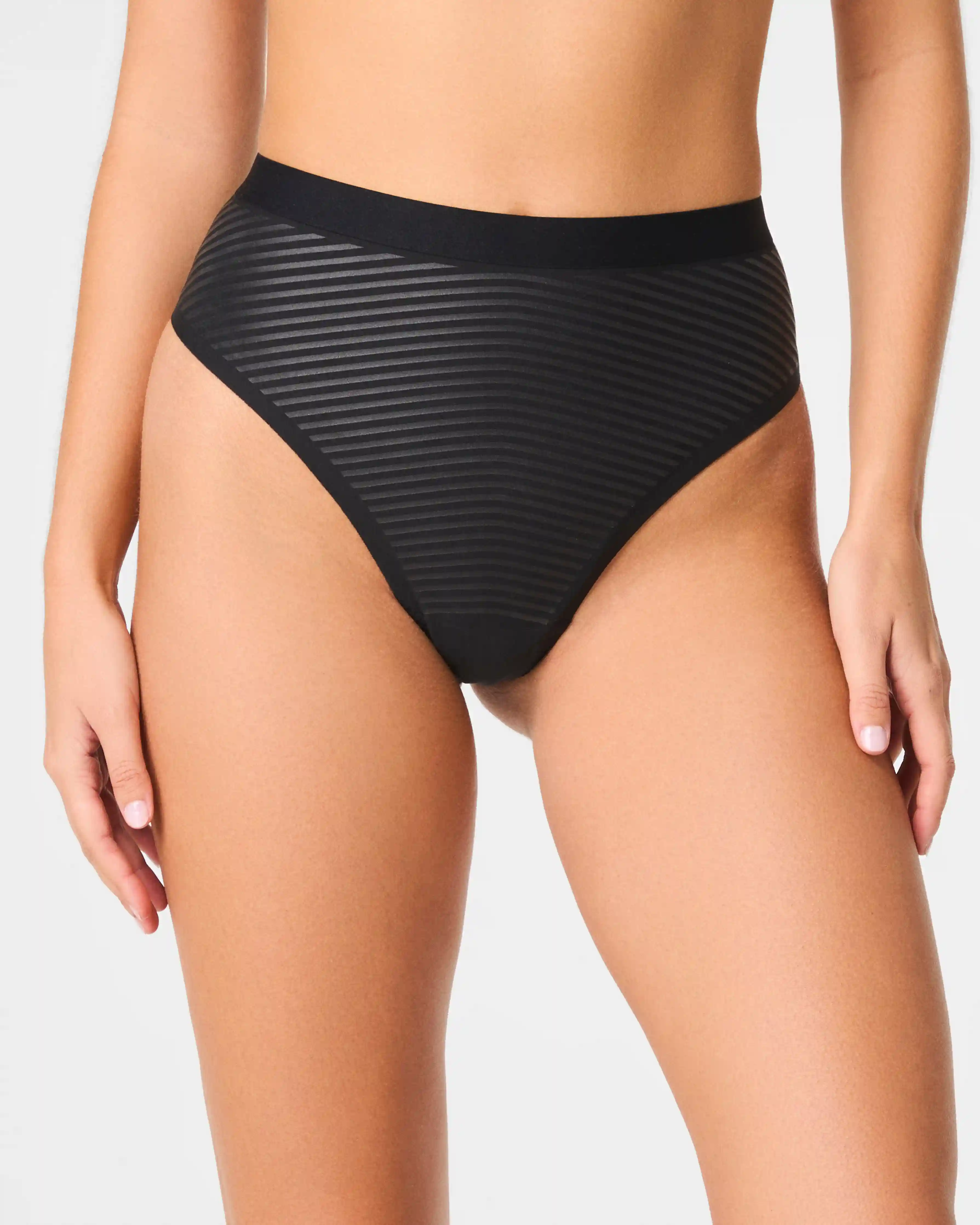 SPANXshape®  Invisible Supima® Cotton Thong | Very Black