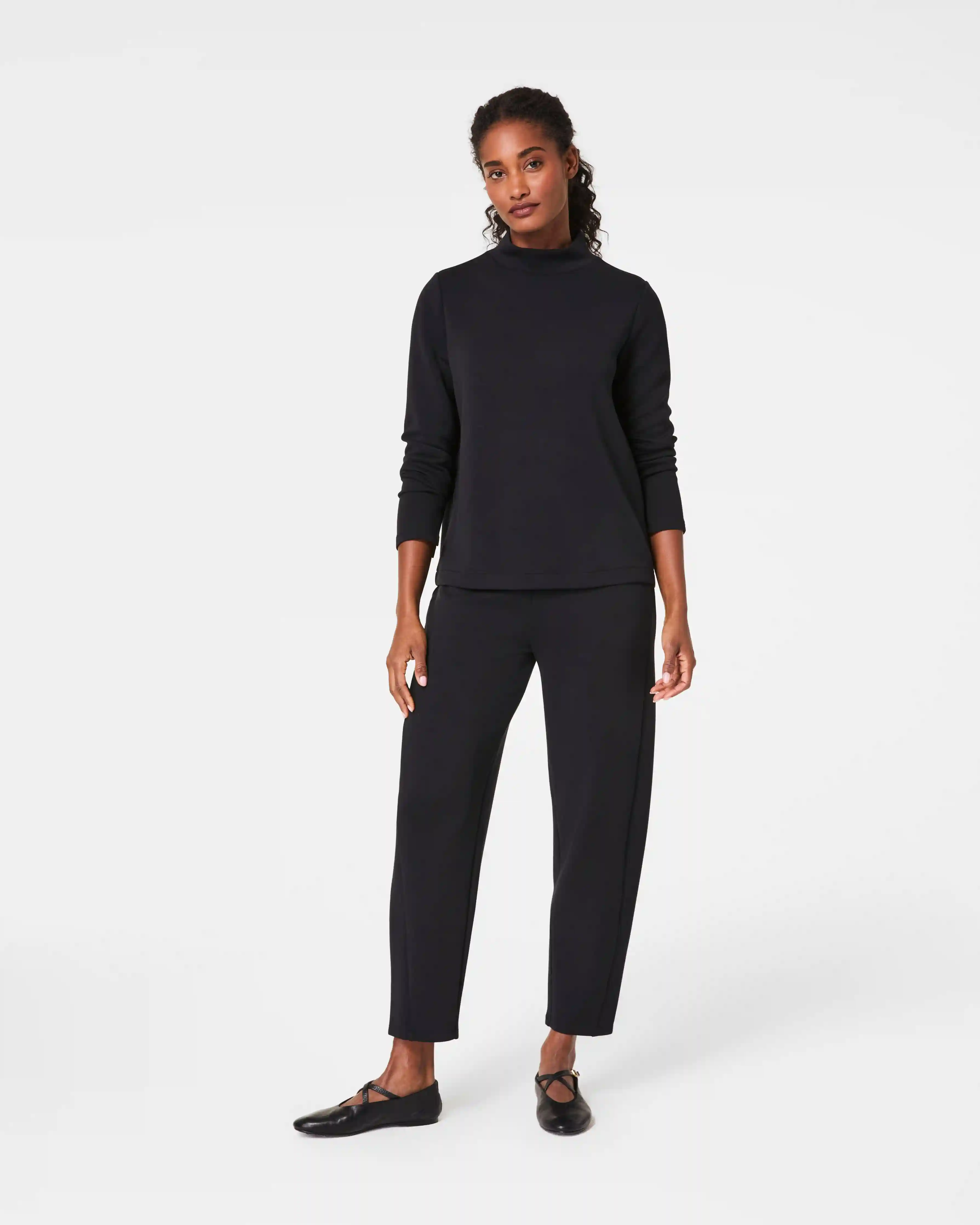 Alternative view of SPANX AirEssentials® Barrel Leg Pant | Very Black