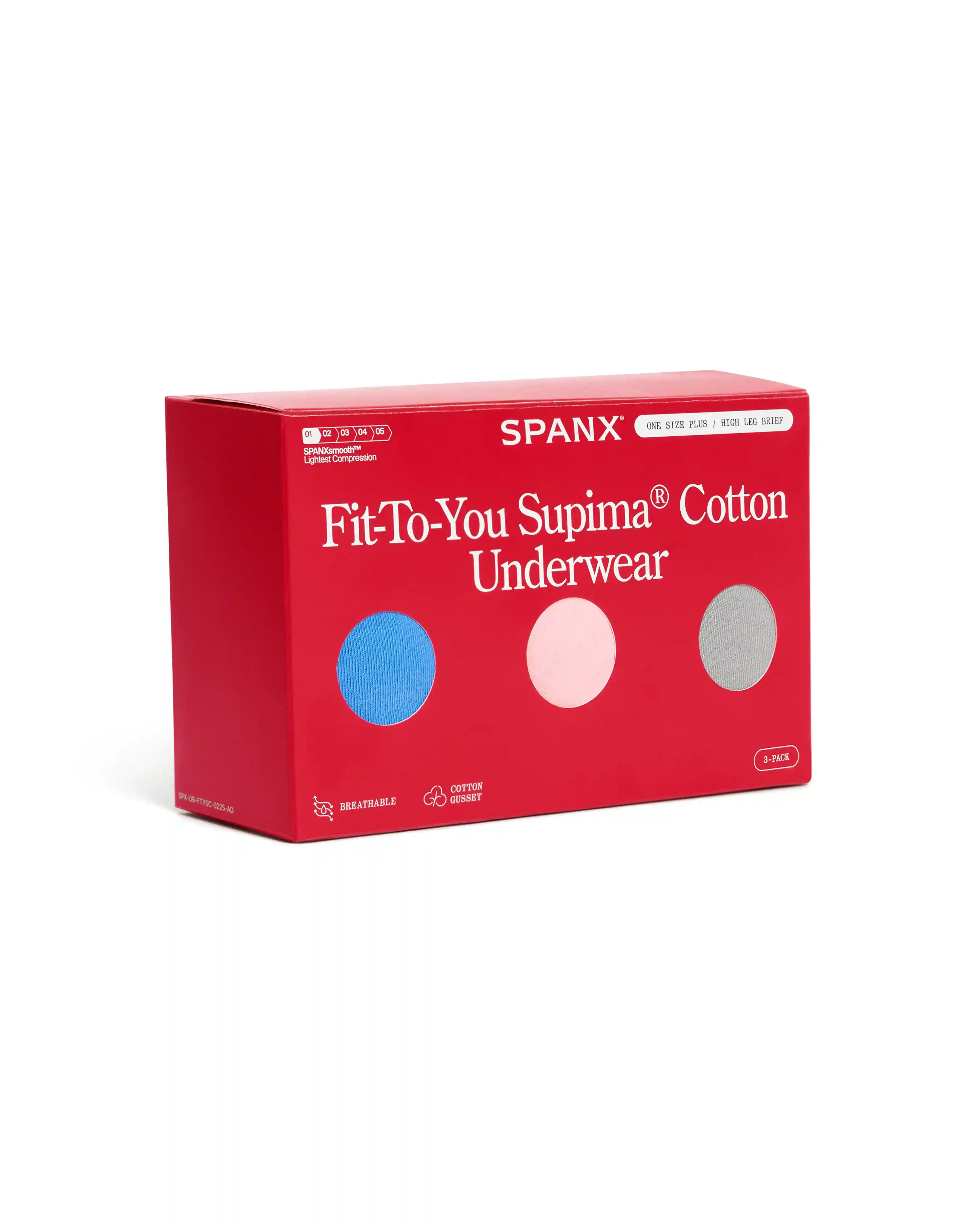 Alternative view of SPANXsmooth®  Fit-To-You Supima® Cotton Brief 3-Pack | Aster/Rosebud/Basalt