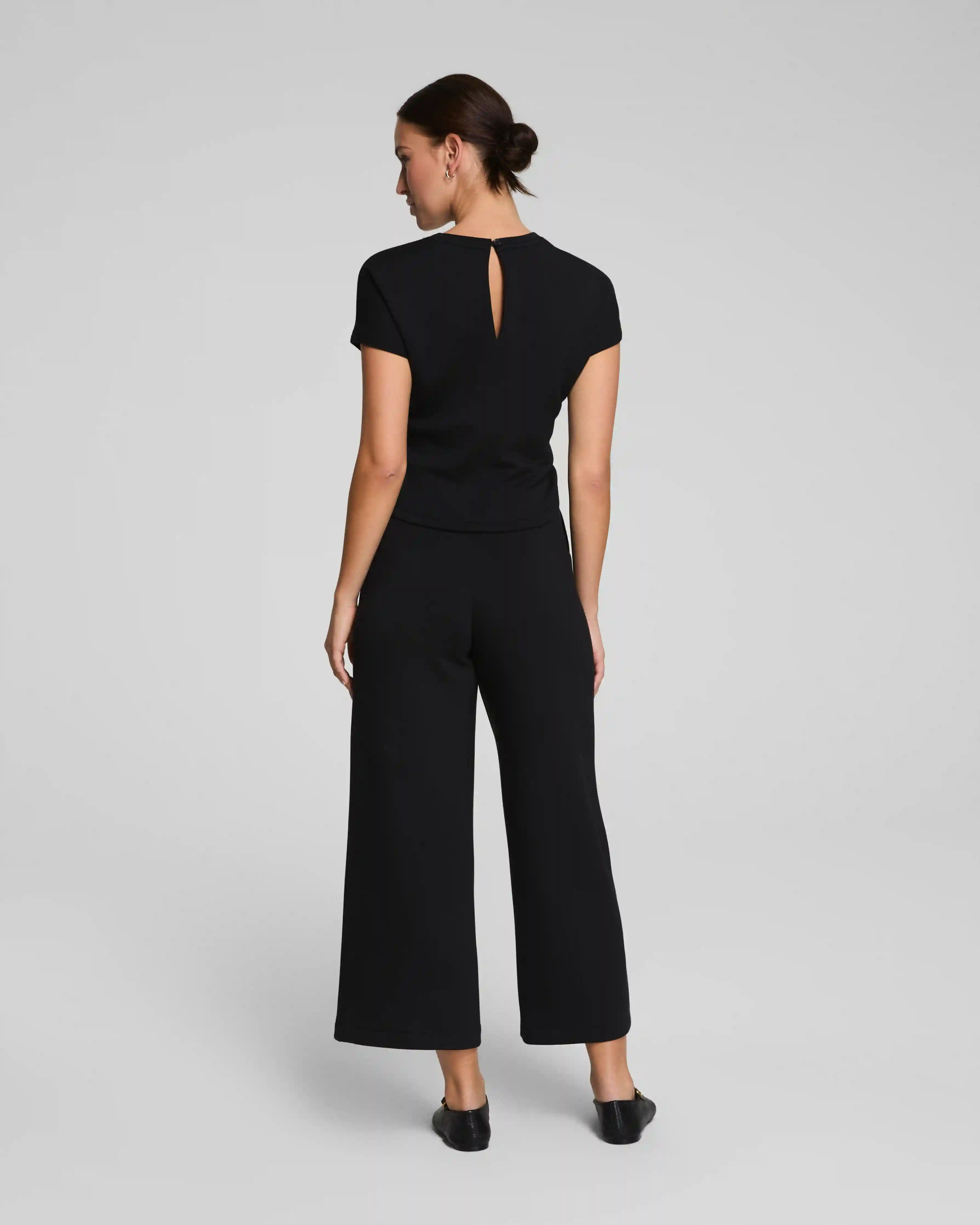 Alternative view of SPANX® AirEssentials Tie Waist Jumpsuit | Very Black