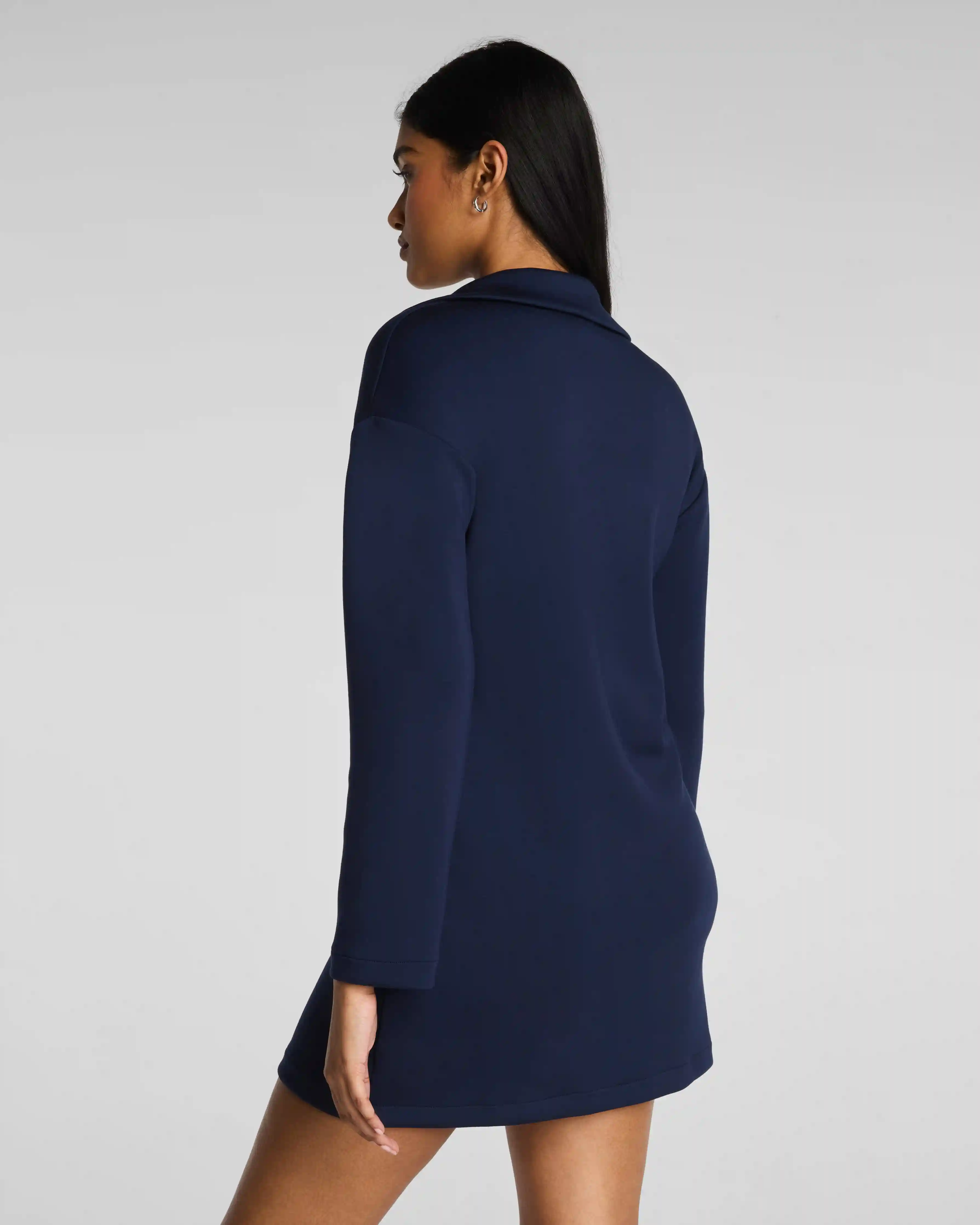 Alternative view of SPANX AirEssentials® Polo Long Sleeve Dress | Timeless Navy