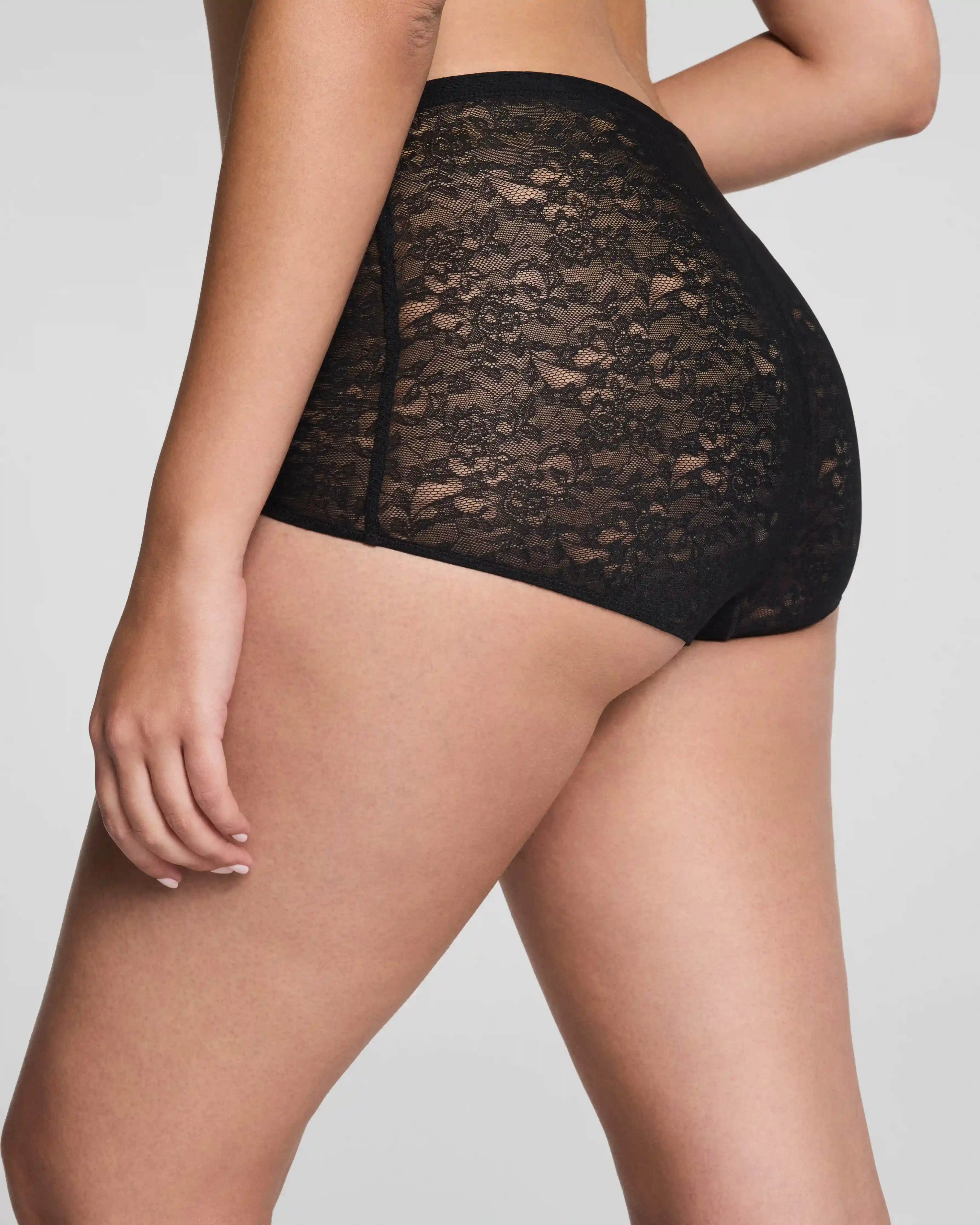 Alternative view of SPANXsupersmooth®  Day to Date Night Lace Boyshort | Very Black