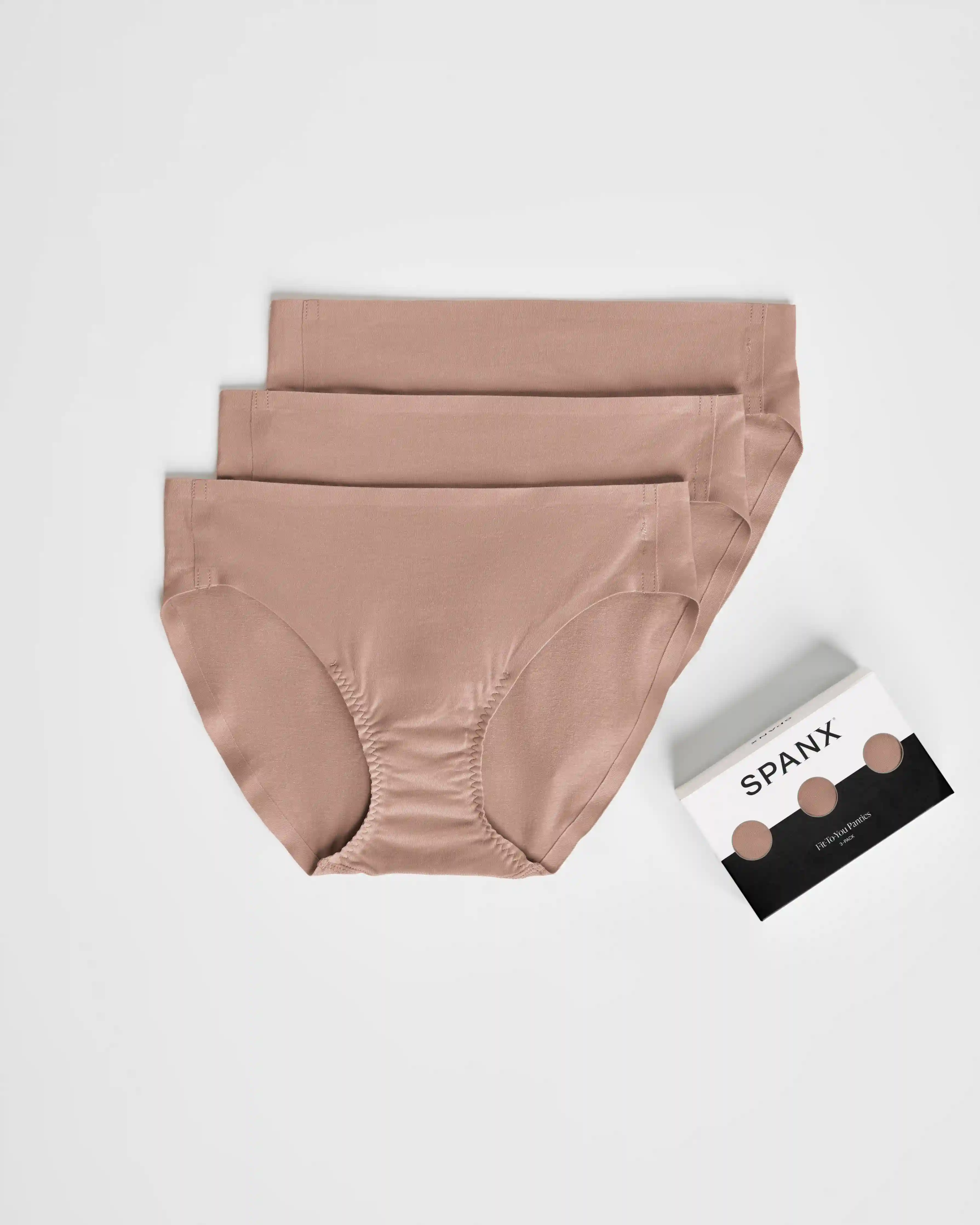 SPANXsmooth®  Fit-To-You Bikini 3-Pack Box | Cafe Au Lait