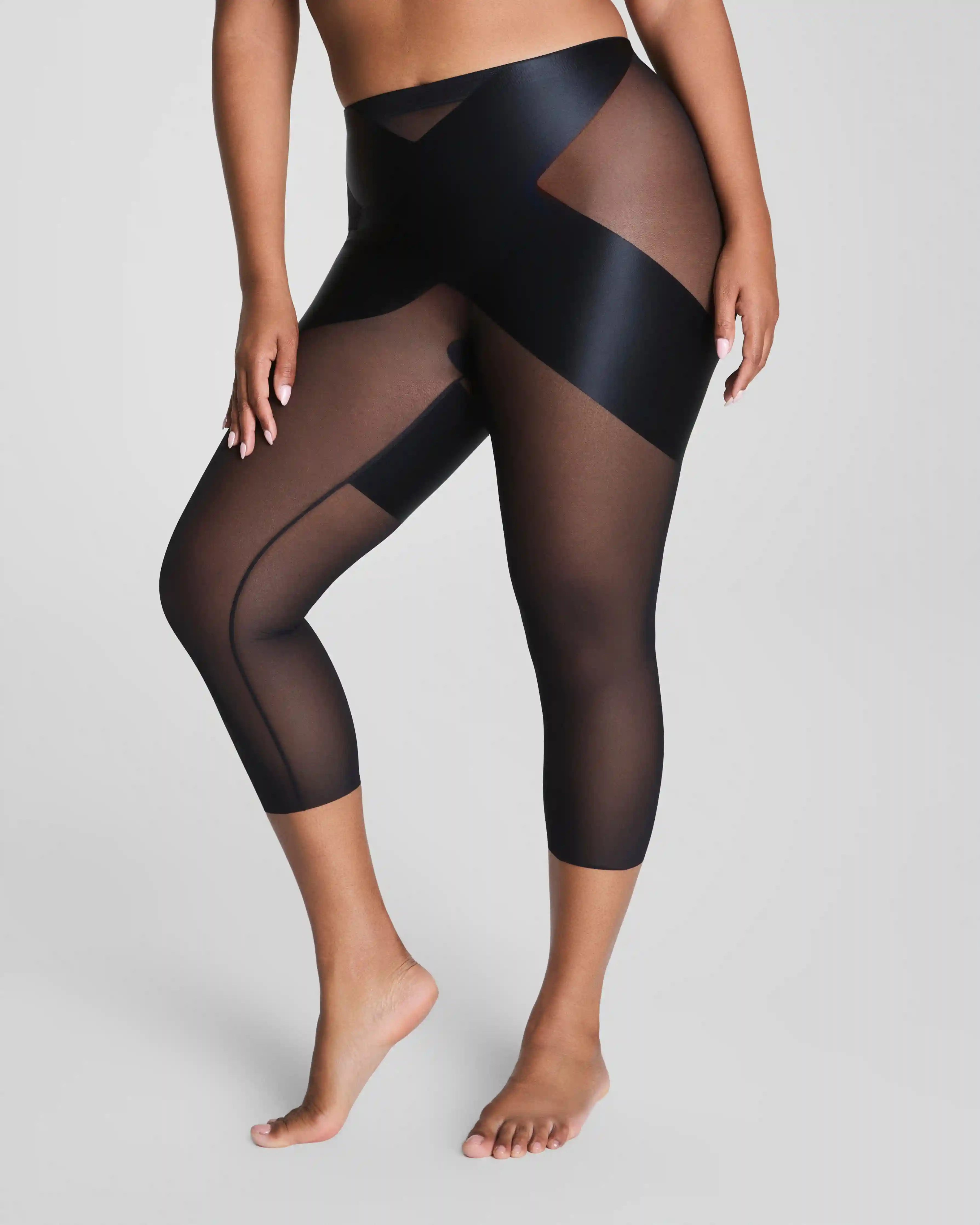 Alternative view of SPANXshape®  Satin-X™ Capri | Very Black