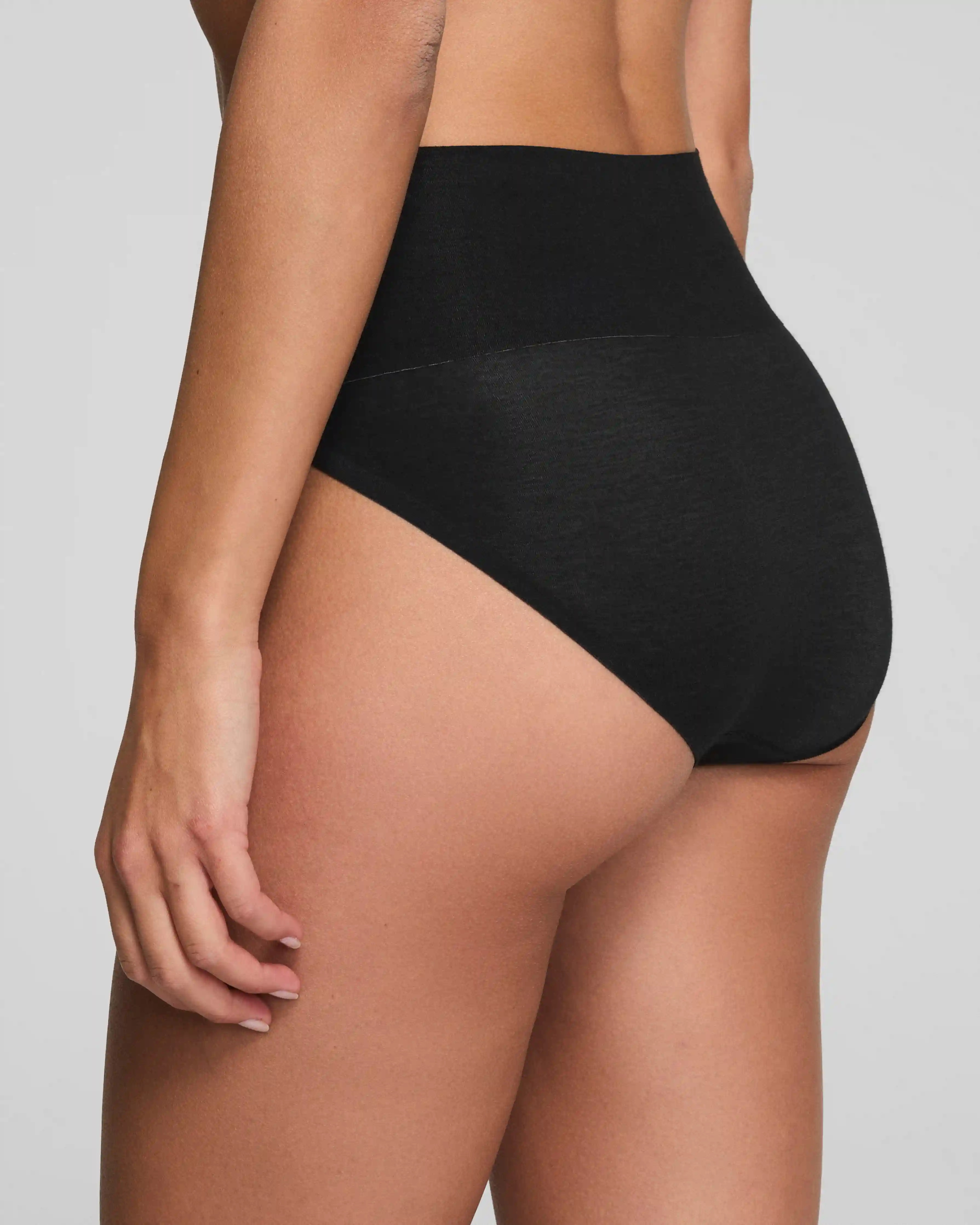 Alternative view of SPANXsupersmooth®  Undie-tectable® Supima® Cotton Hi-Leg Brief | Very Black