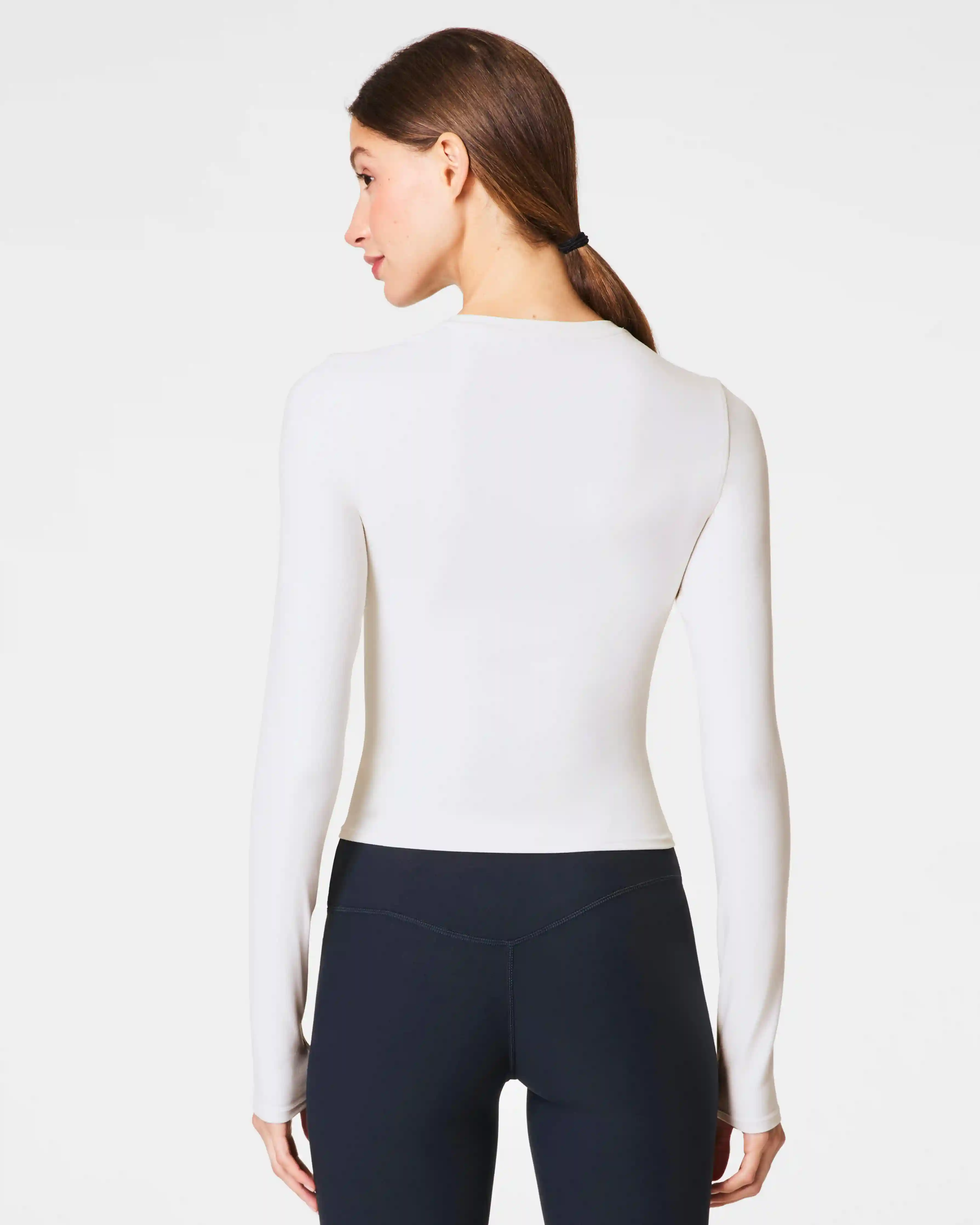 Alternative view of SPANX® OnForm Long Sleeve Top | Powder