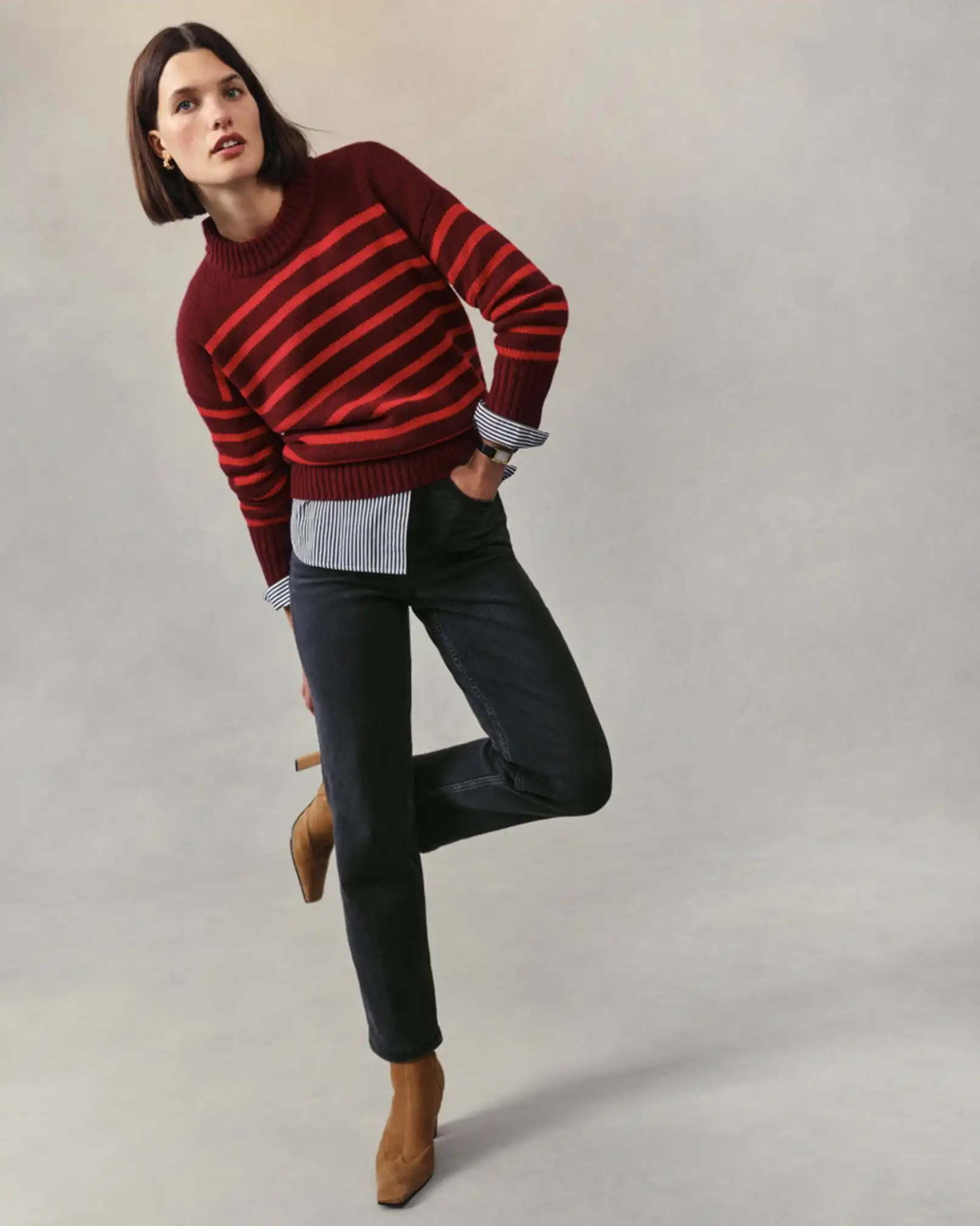SPANXshape®  Authentic 360 90s Straight Leg Jeans | Carbon