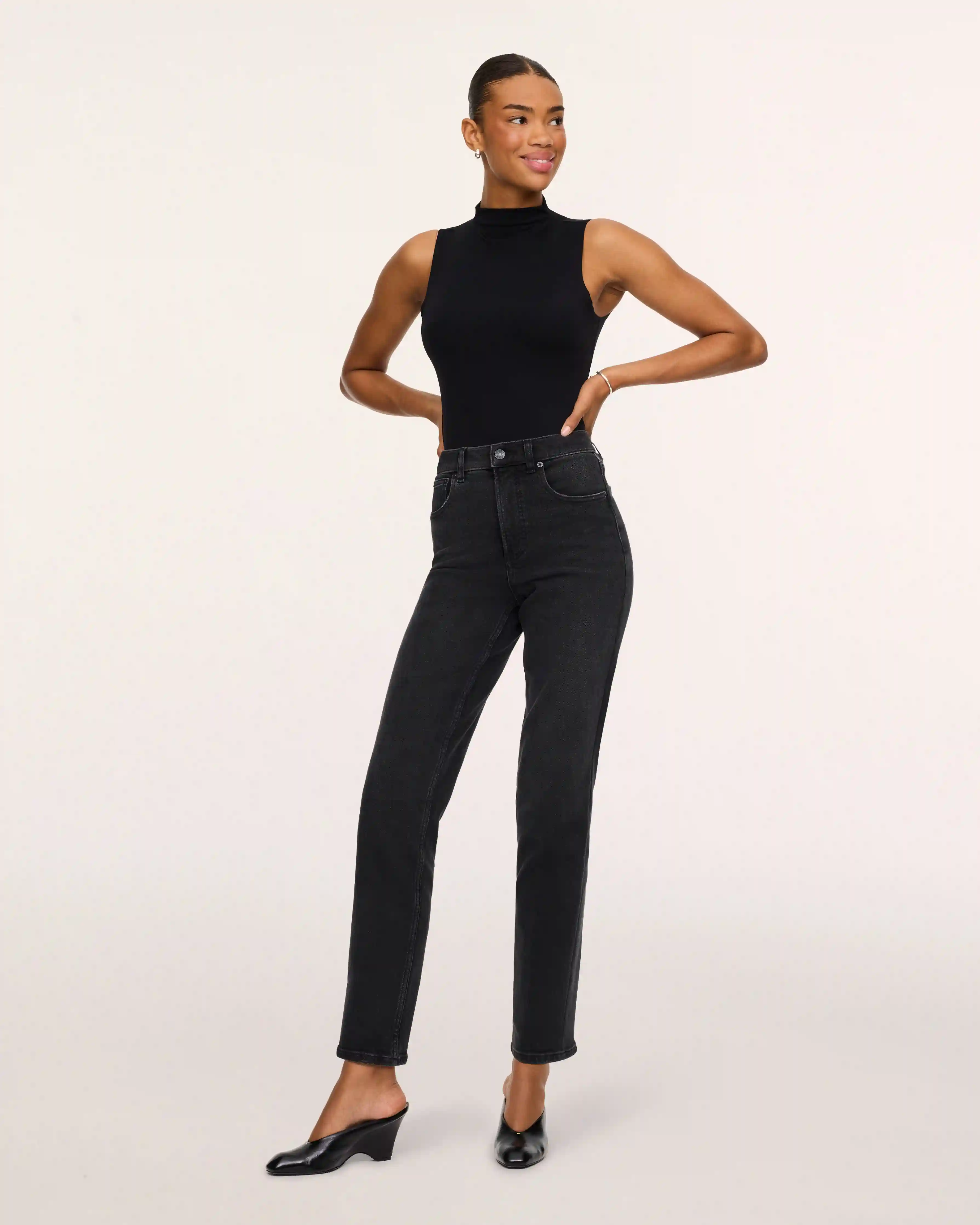 SPANXshape™ Authentic 360 90s Straight Leg Jeans | Deep Space