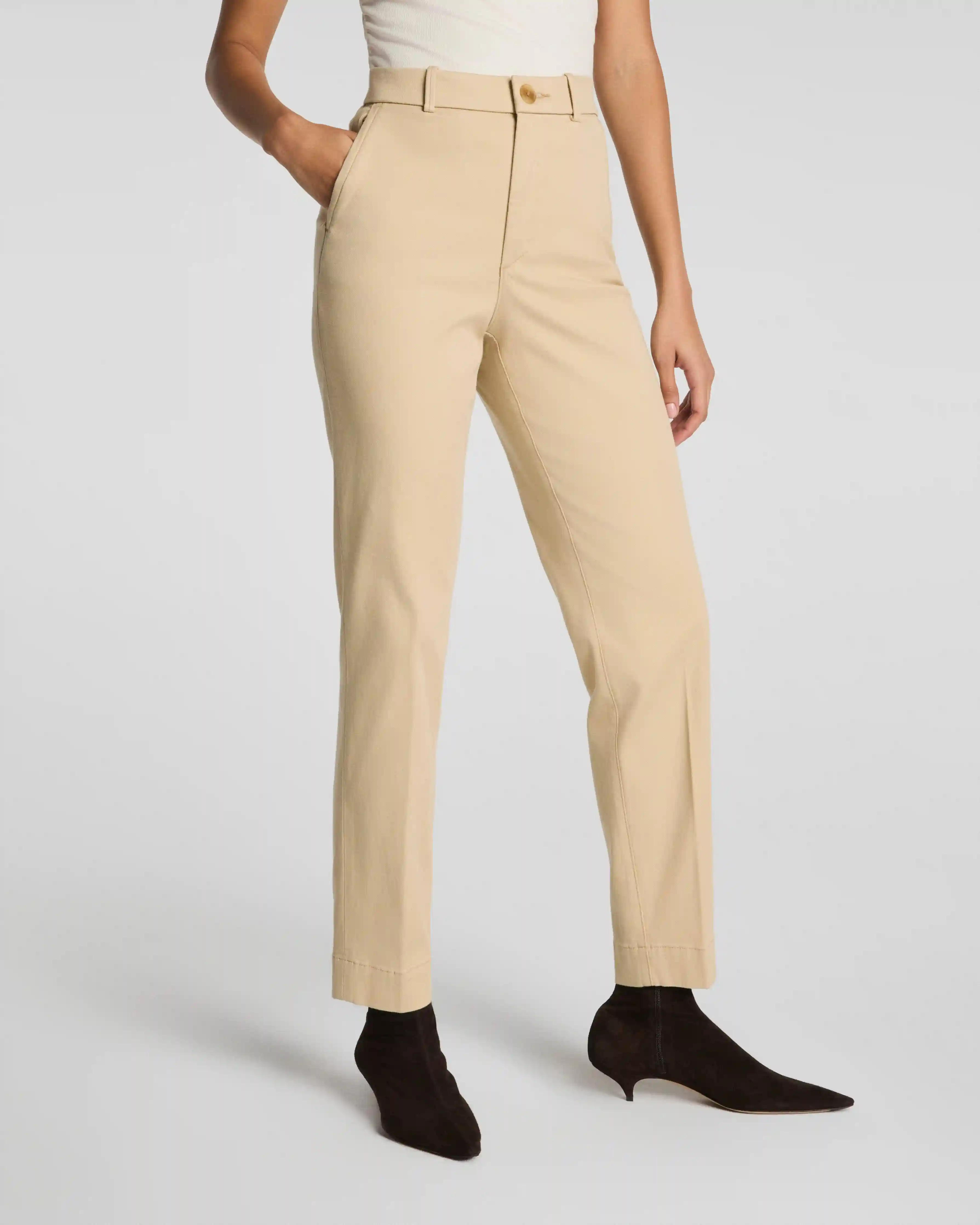 Alternative view of SPANXsupersmooth®  Stretch Twill Slim Straight Pant | Sandbar