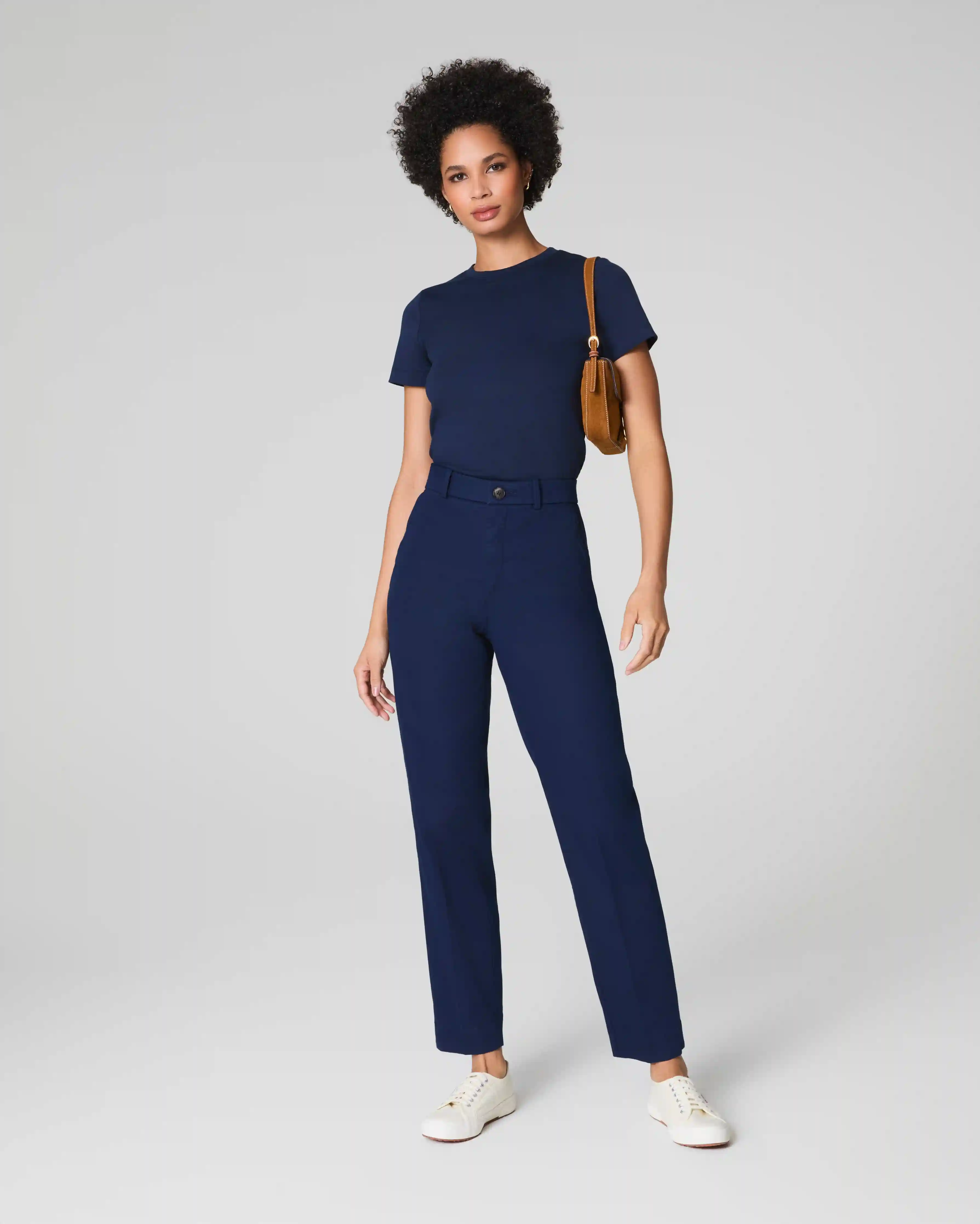 SPANXsupersmooth®  Stretch Twill Slim Straight Pant | Timeless Navy