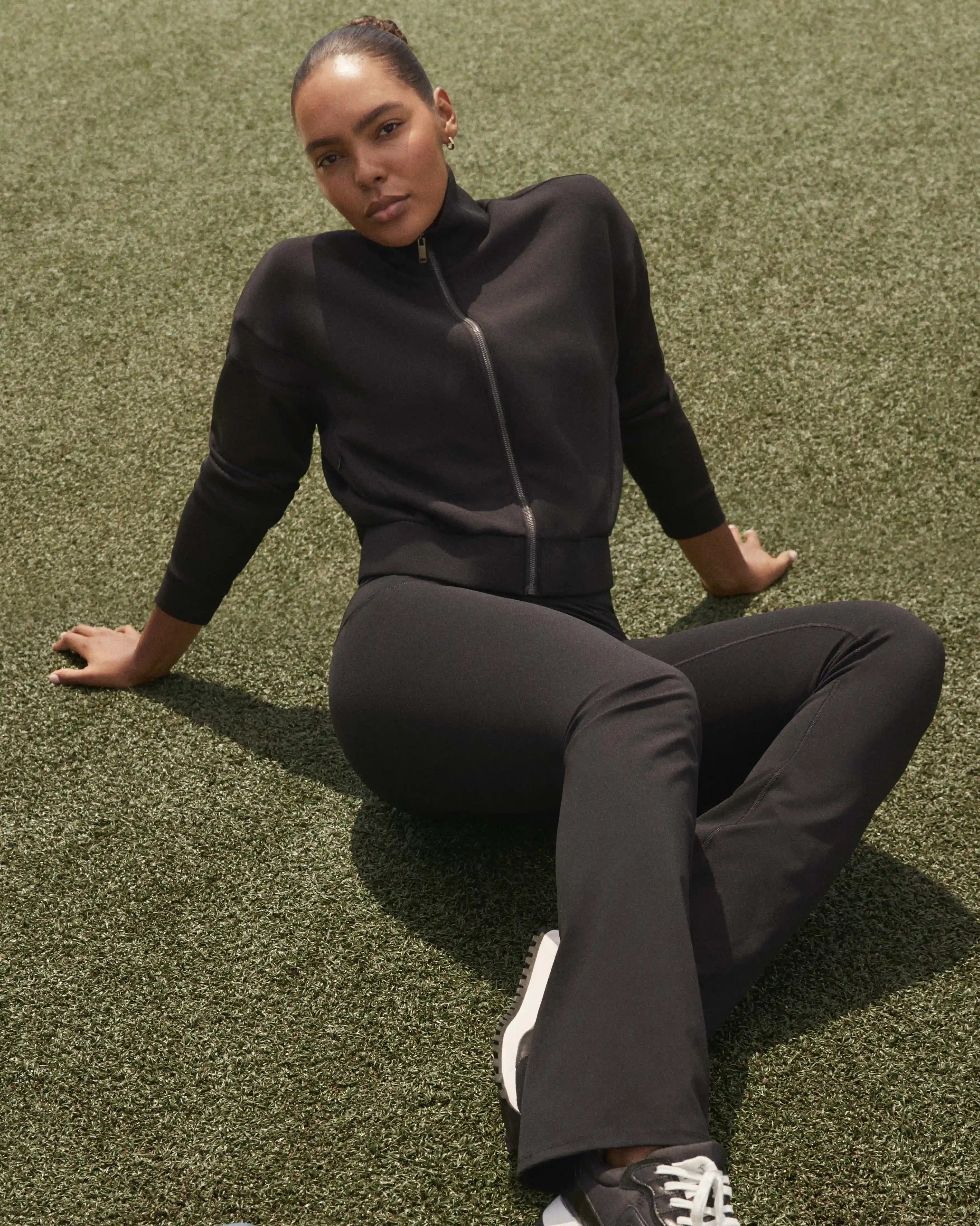 SPANX AirEssentials® Track Jacket | Very Black