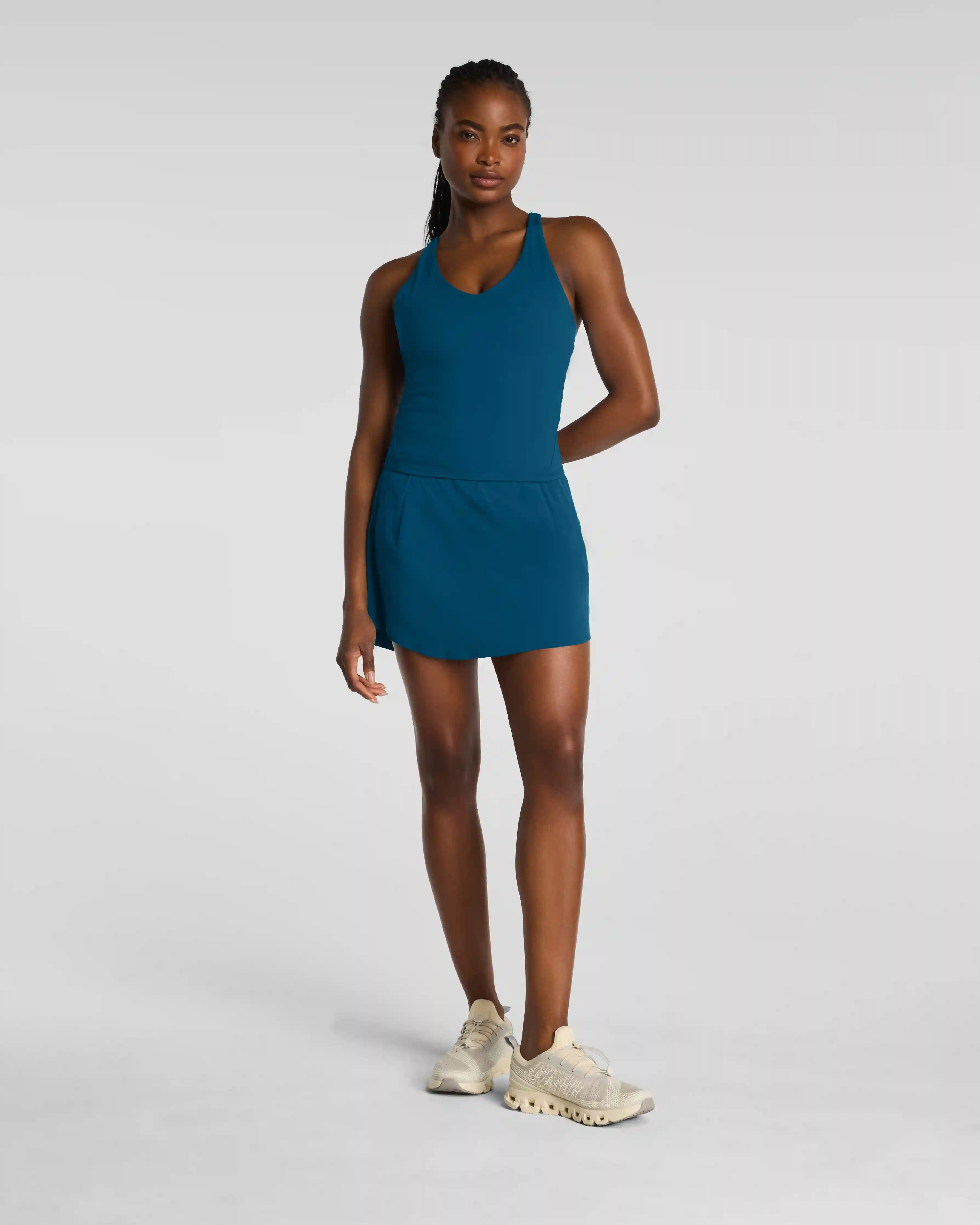 SPANXshape®  BoostUp Pleated Skort, 16" | Deep Cove