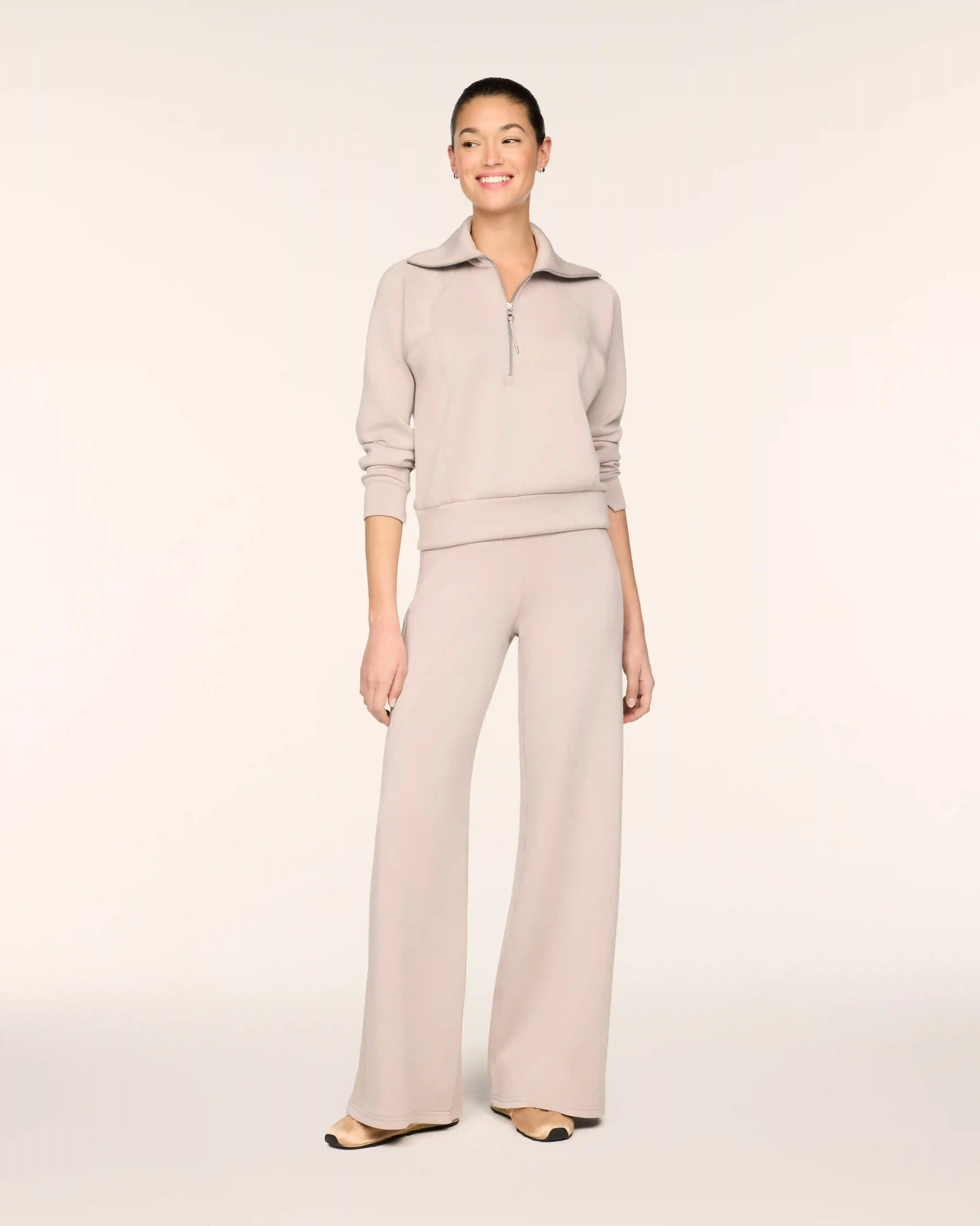 SPANX AirEssentials® Wide Leg Pant | Mushroom