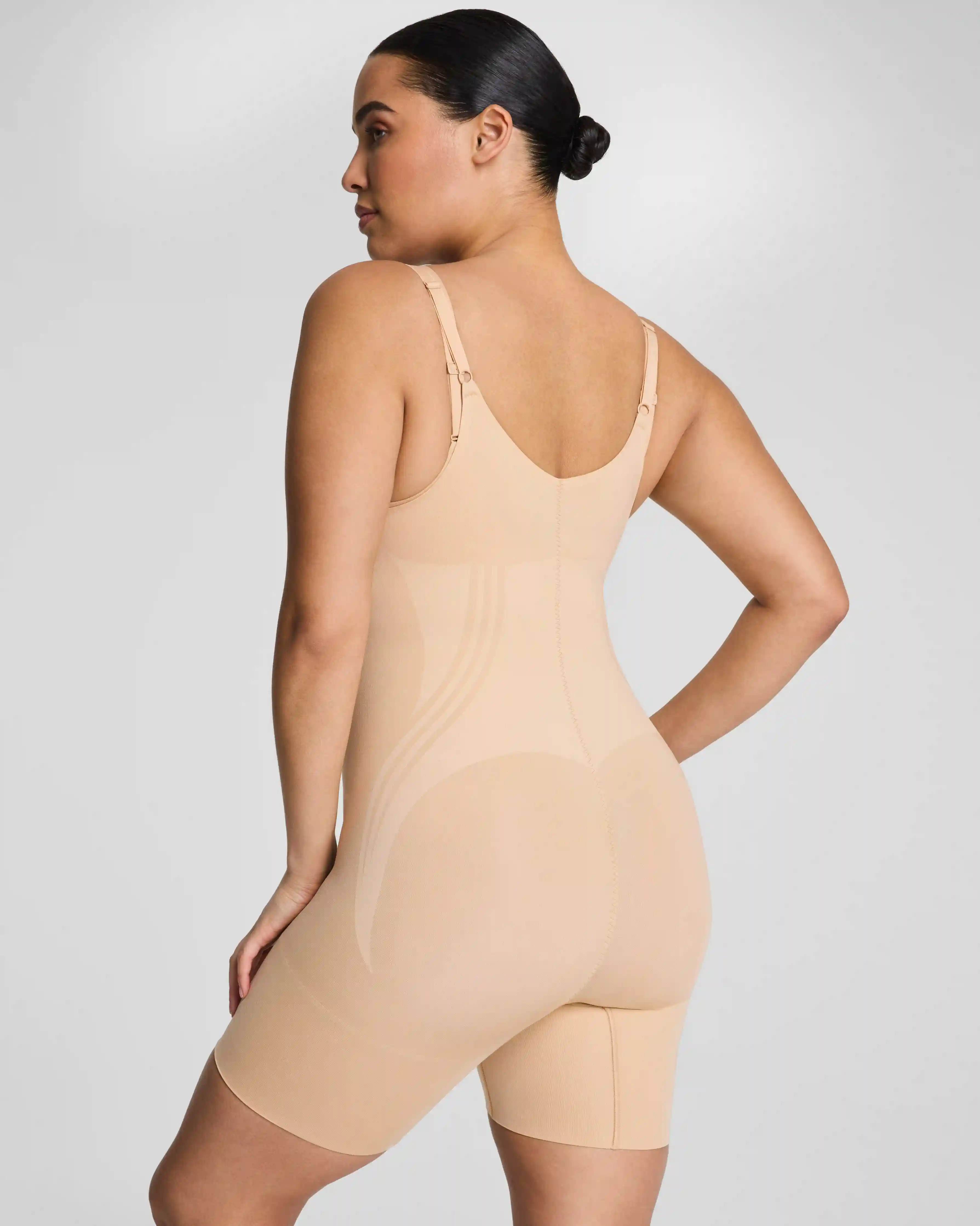 Alternative view of SPANXsculpt®  GoFigure Open-Bust Mid-Thigh Bodysuit | Honey