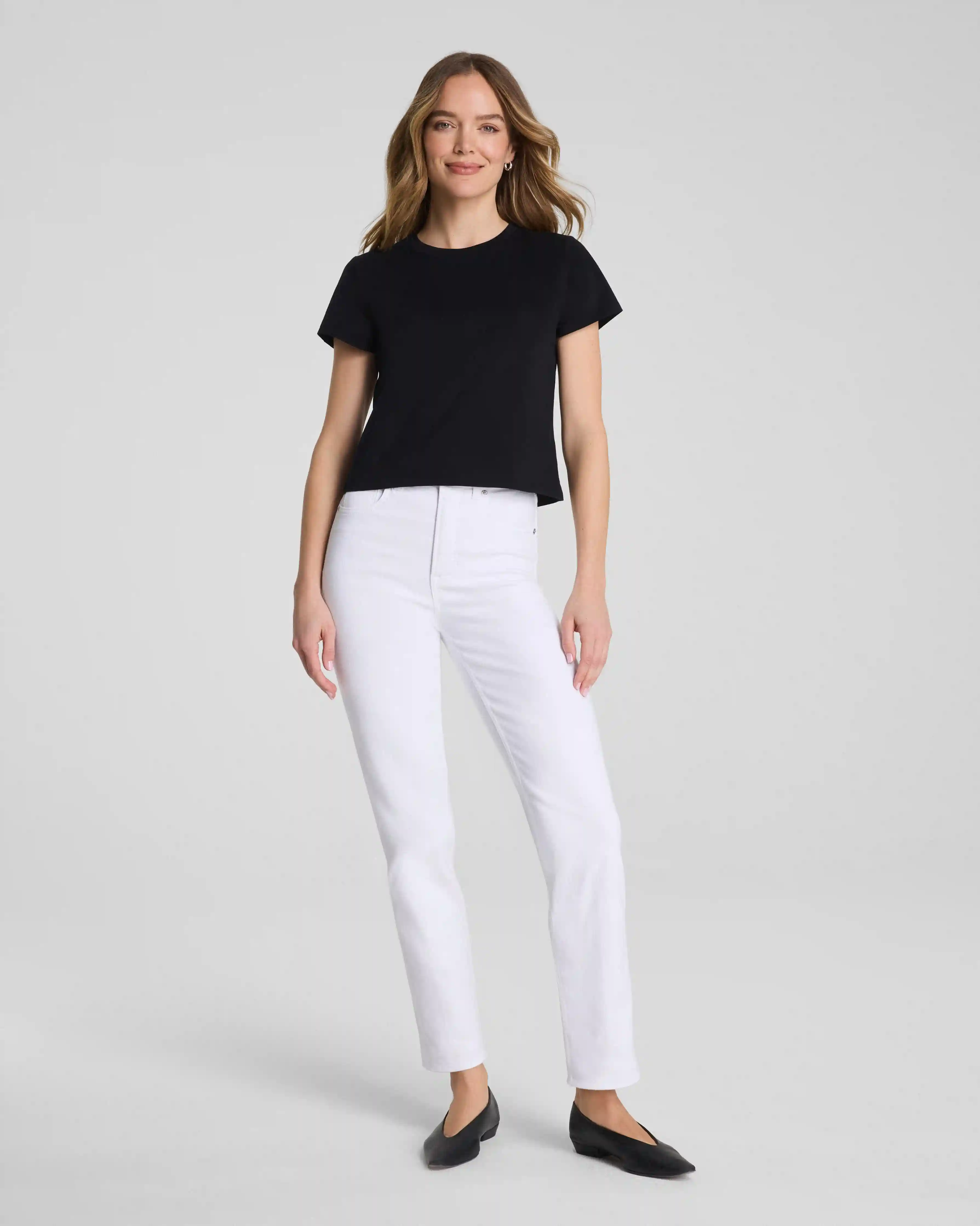 SPANXshape®  Authentic 360 90s Straight Leg Jeans | Classic White
