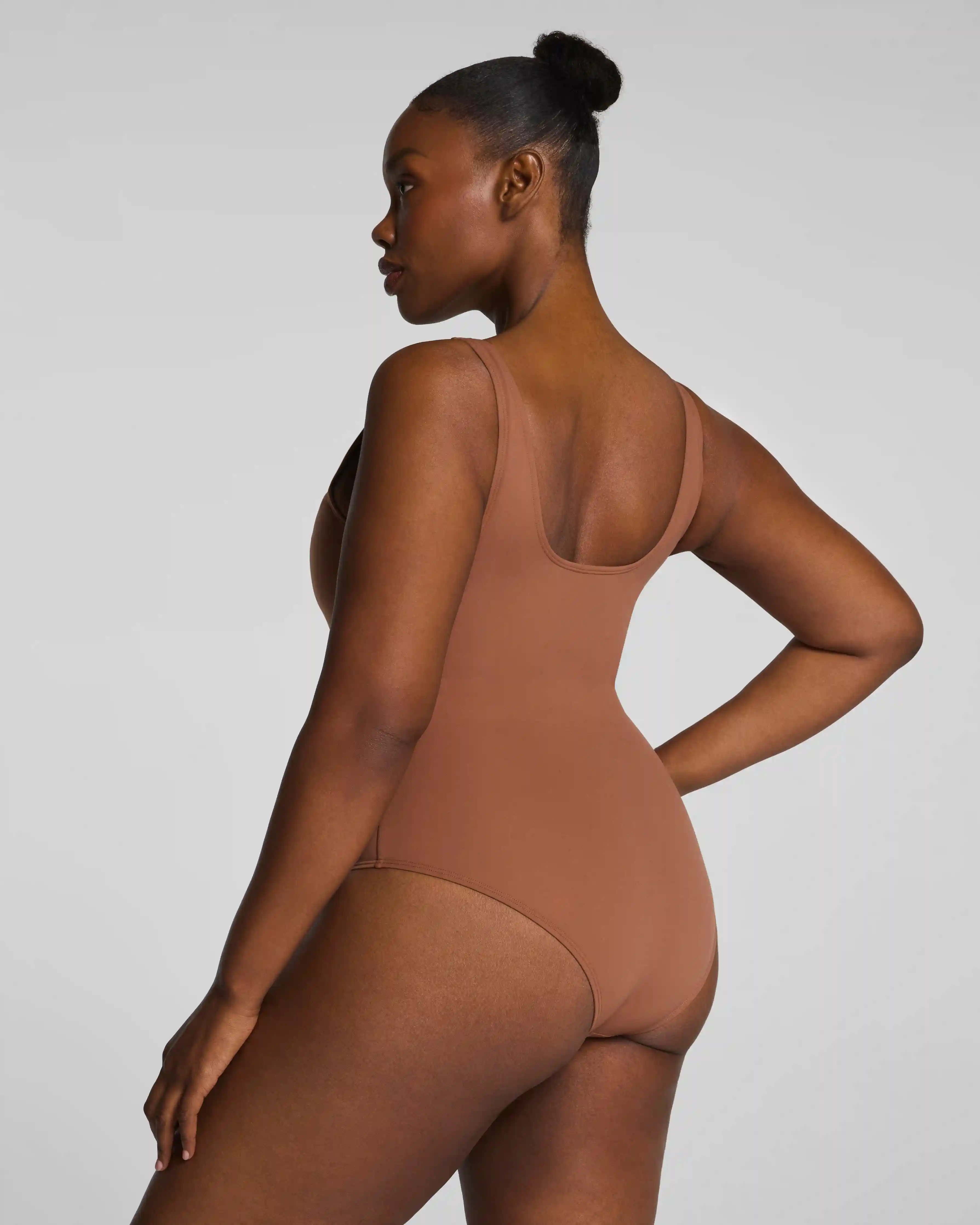 Alternative view of SPANXsculpt® Swim Square Neck One Piece | Caraway