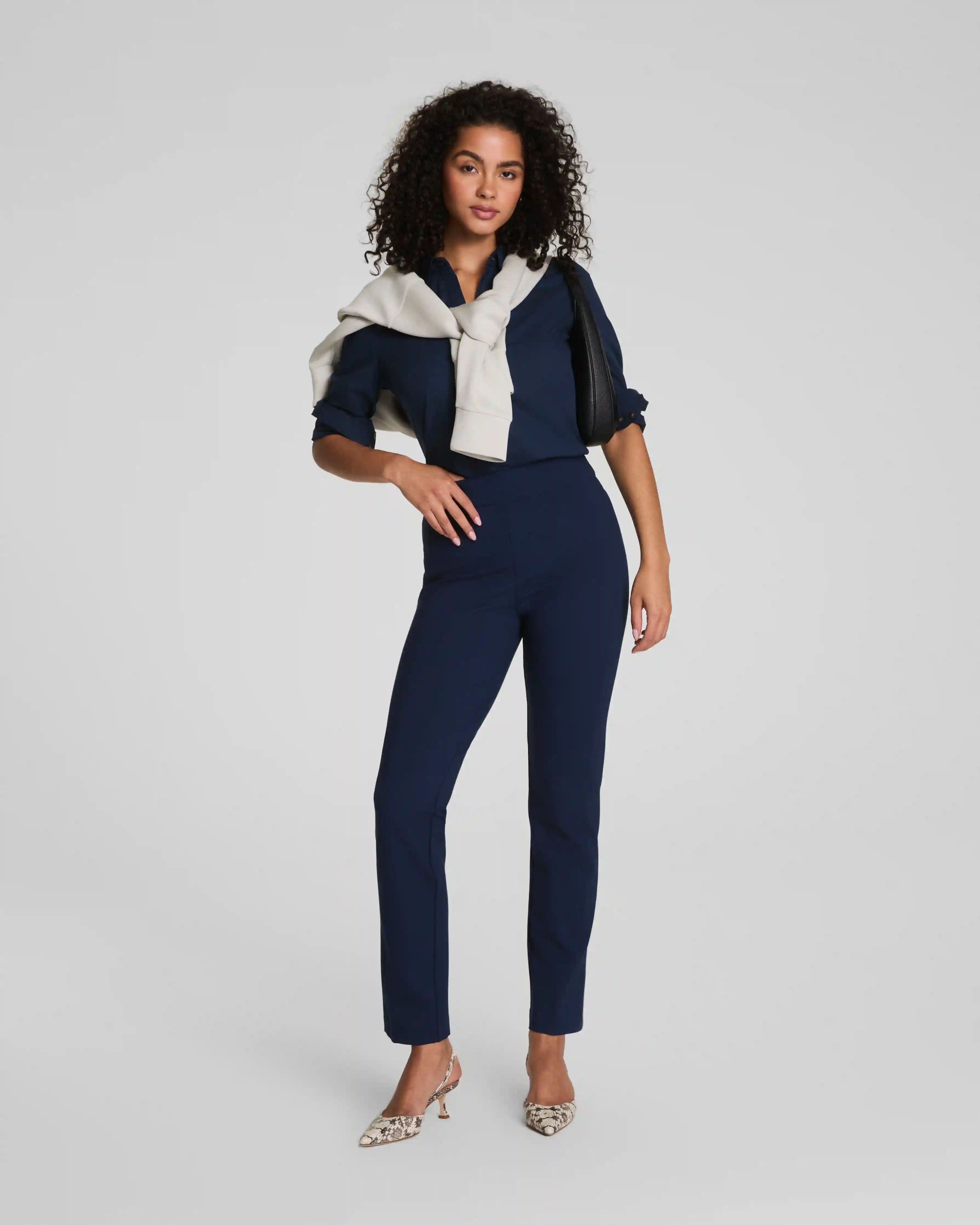 SPANXsupersmooth®  PerfectFit Ponte Slim Straight Pant | Timeless Navy