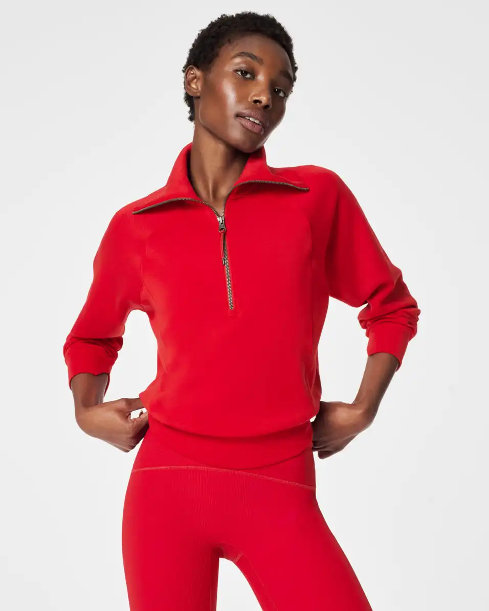 SPANX AirEssentials® Half Zip | SPANX® Red