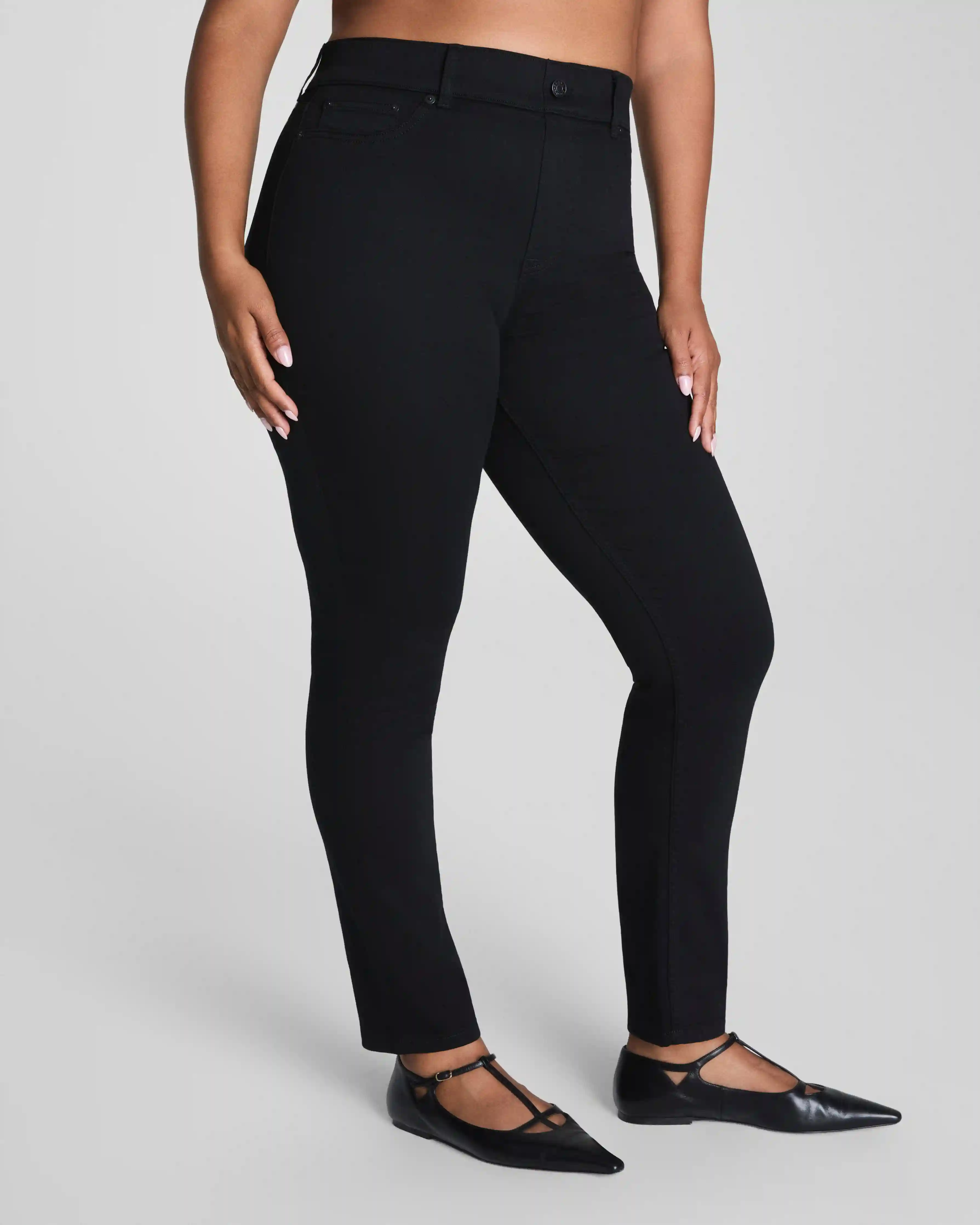 Alternative view of SPANXshape®  EveryWear Pull-On Ankle Skinny Jeans | Obsidian Rinse
