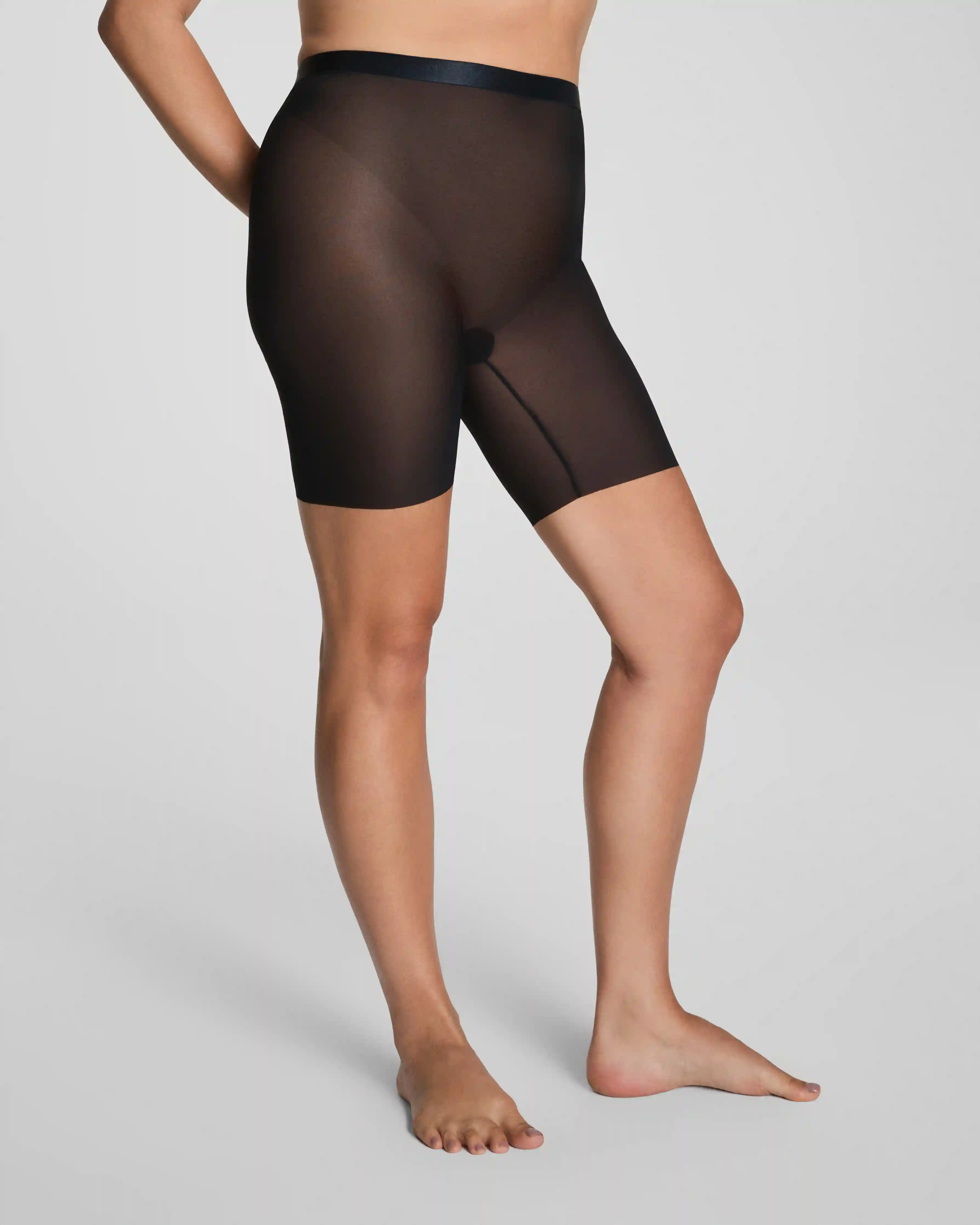 Alternative view of SPANXsupersmooth®  SheerSense Mid-Thigh Short | Very Black