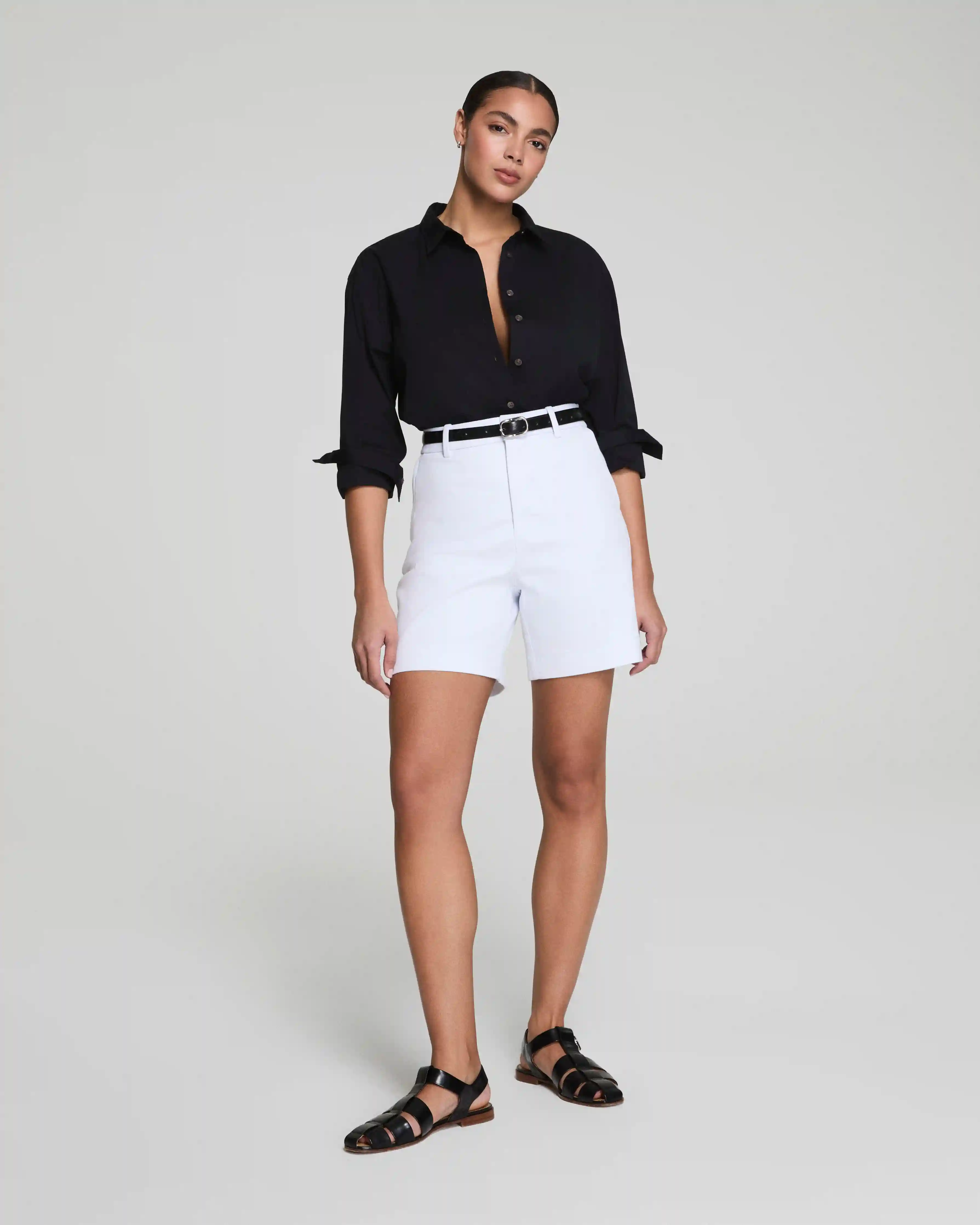 SPANXsupersmooth®  Stretch Twill Short, 7" | Classic White