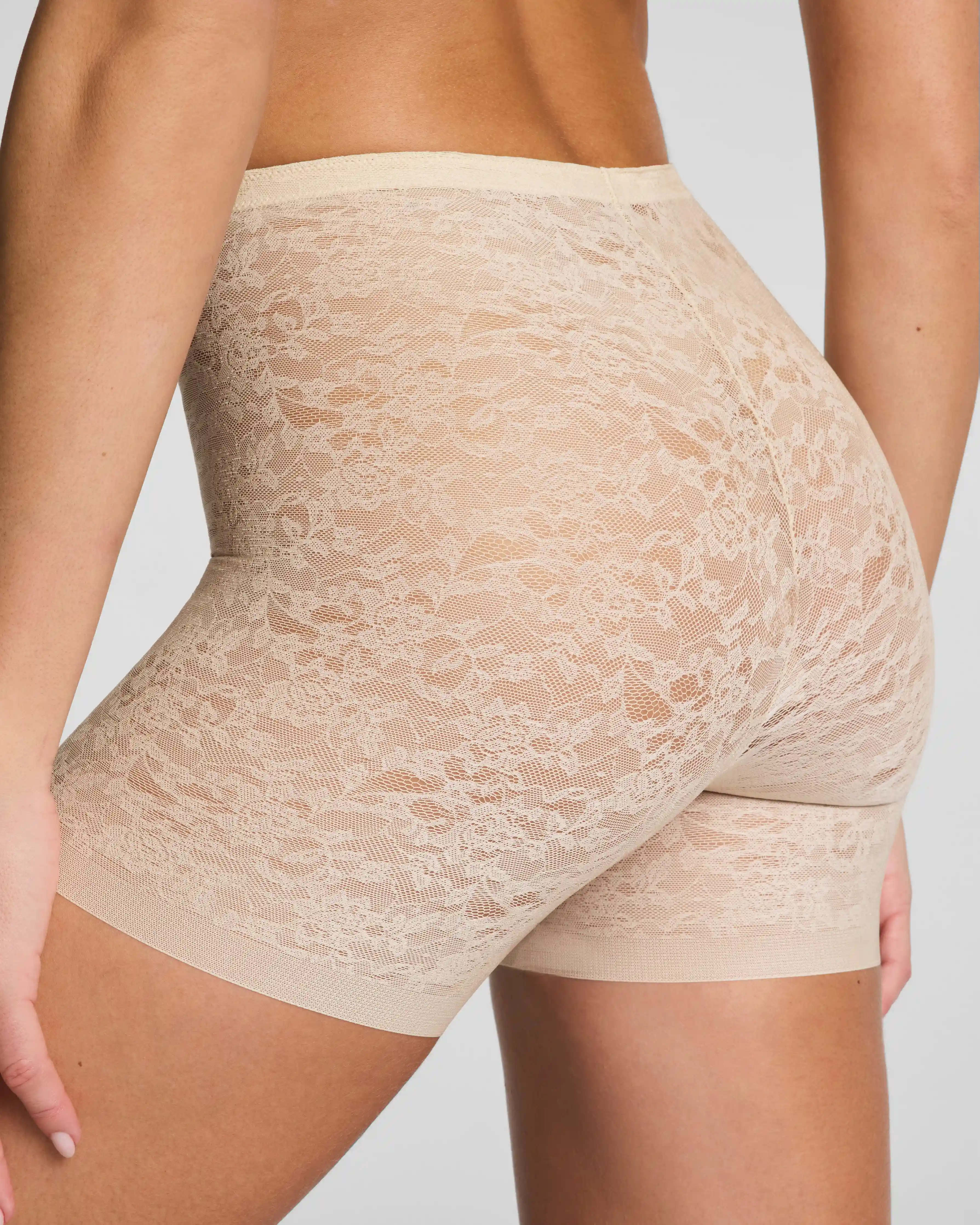 Alternative view of SPANXsupersmooth®  Day to Date Night Lace Girlshort | Toasted Coconut