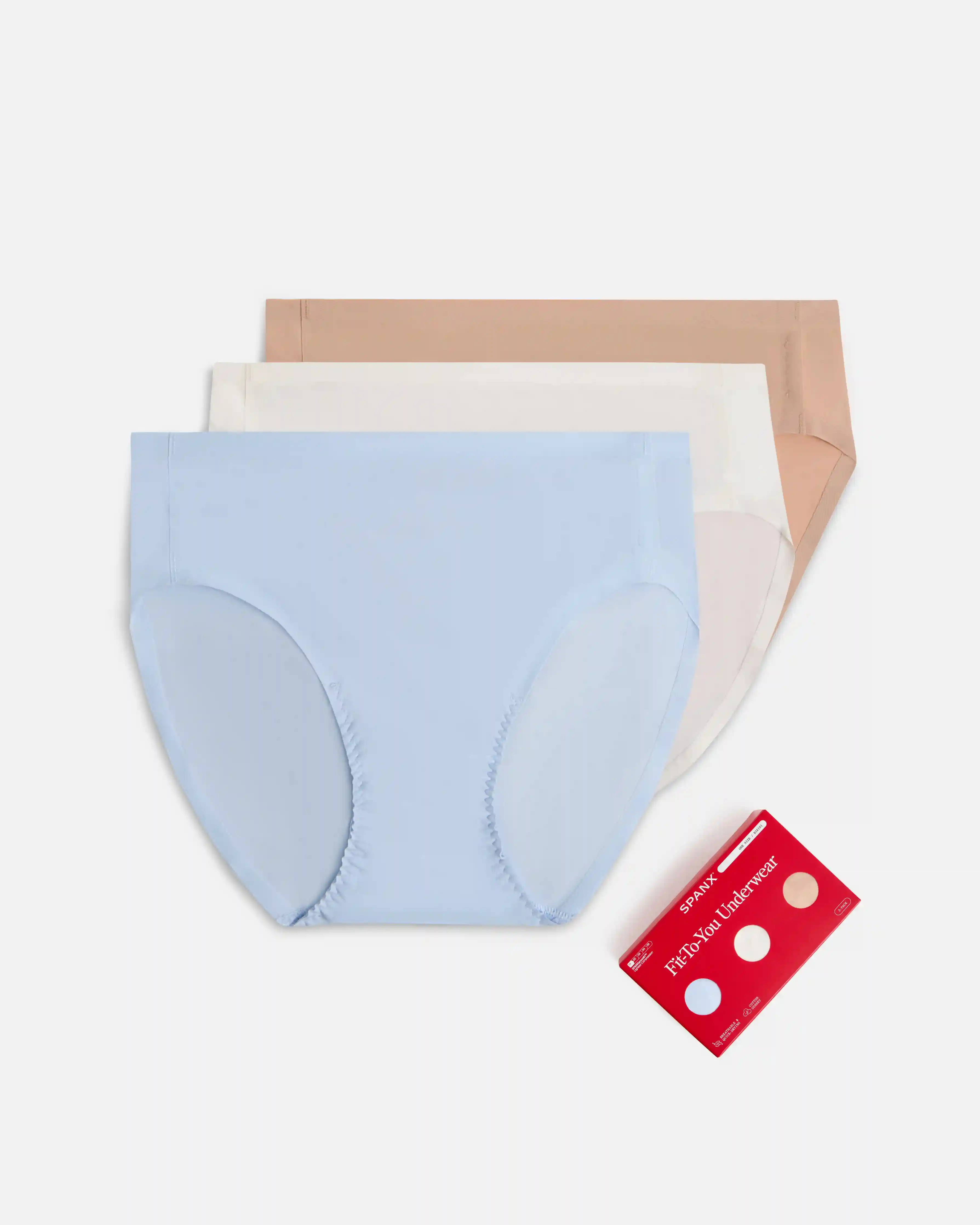 SPANXsmooth®  Fit-To-You Bikini 3-Pack Box | Summit/Powder/Frappe