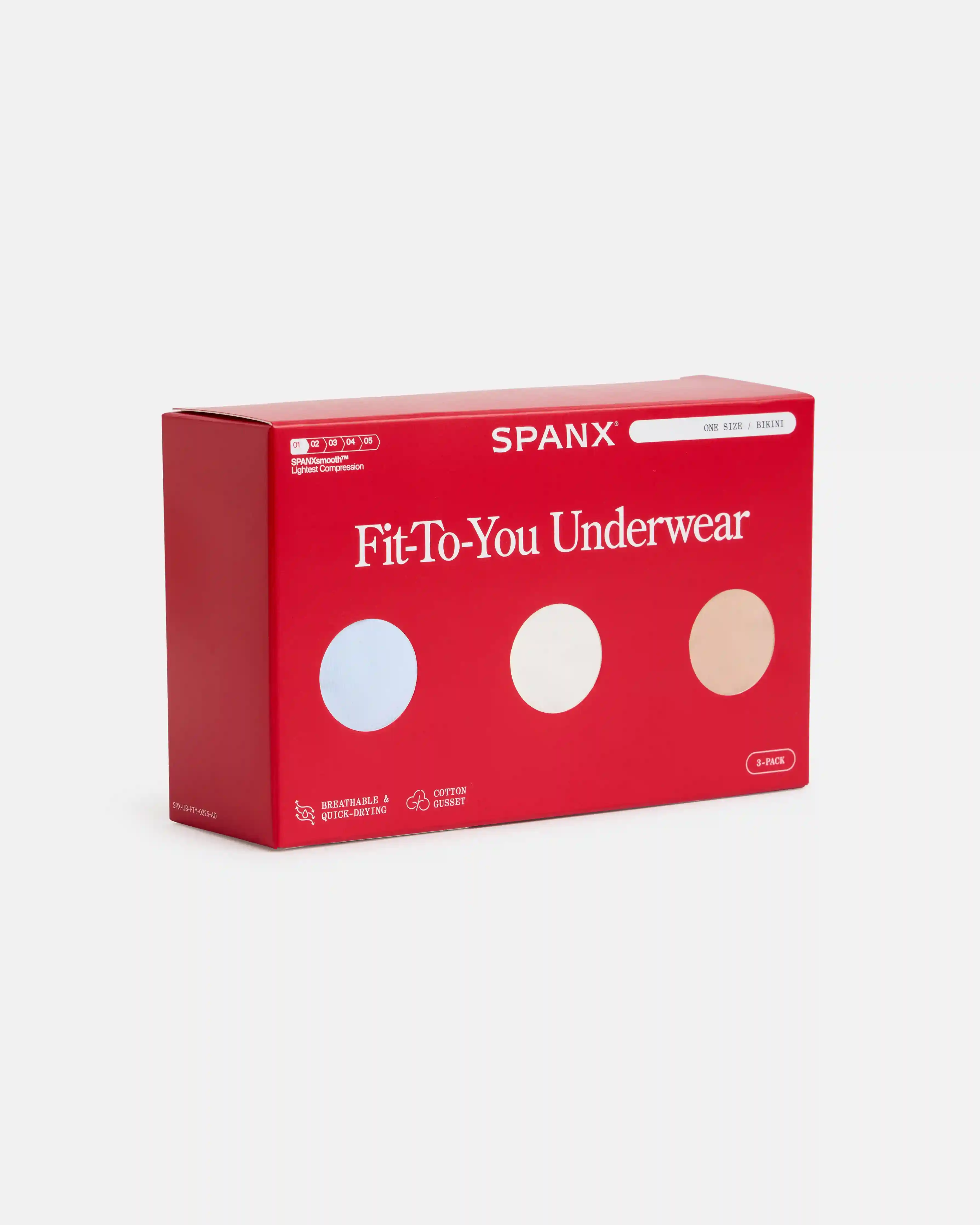 Alternative view of SPANXsmooth®  Fit-To-You Bikini 3-Pack Box | Summit/Powder/Frappe
