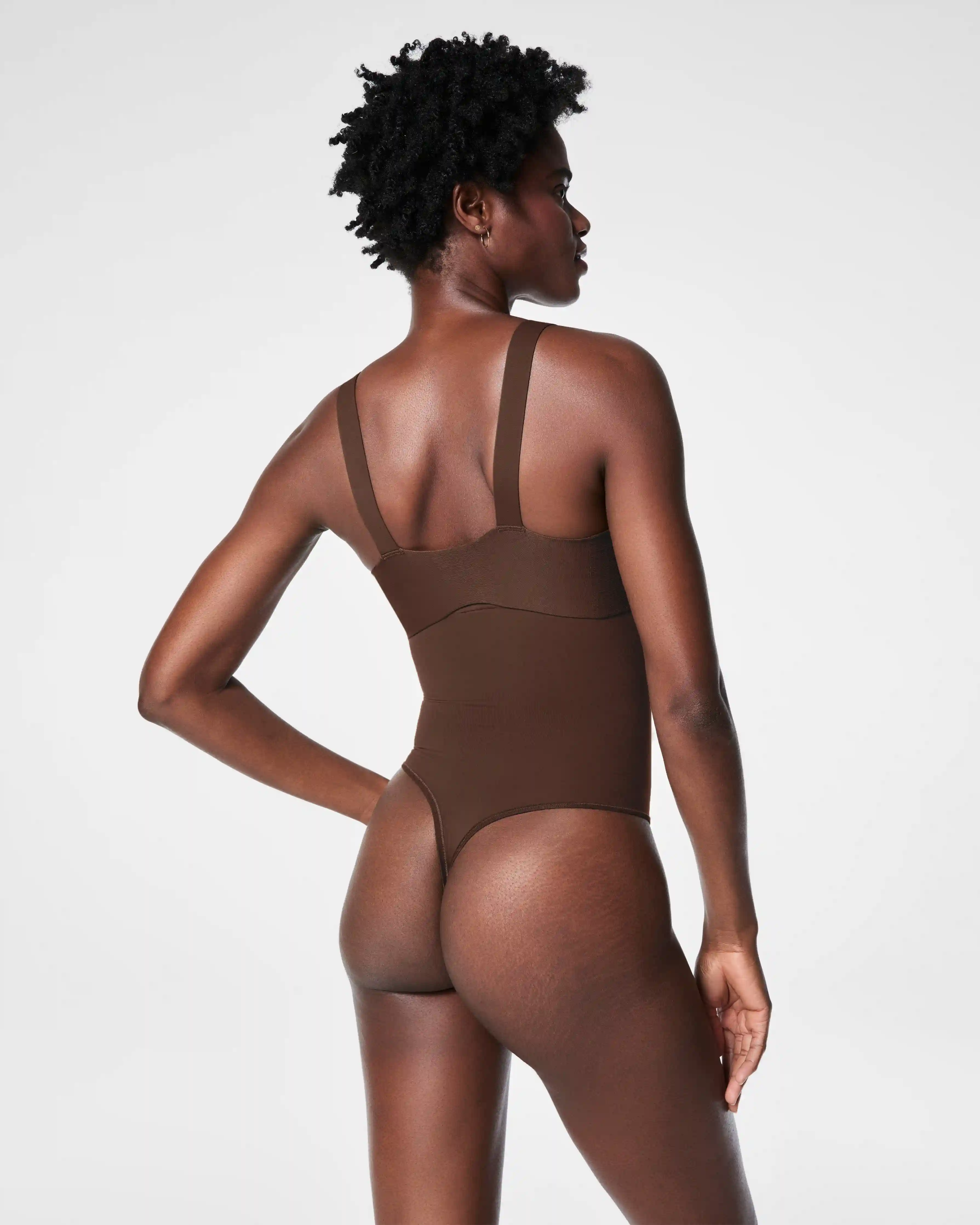 Alternative view of SPANXsculpt®  Seamless Power High-Waisted Thong | Chestnut Brown
