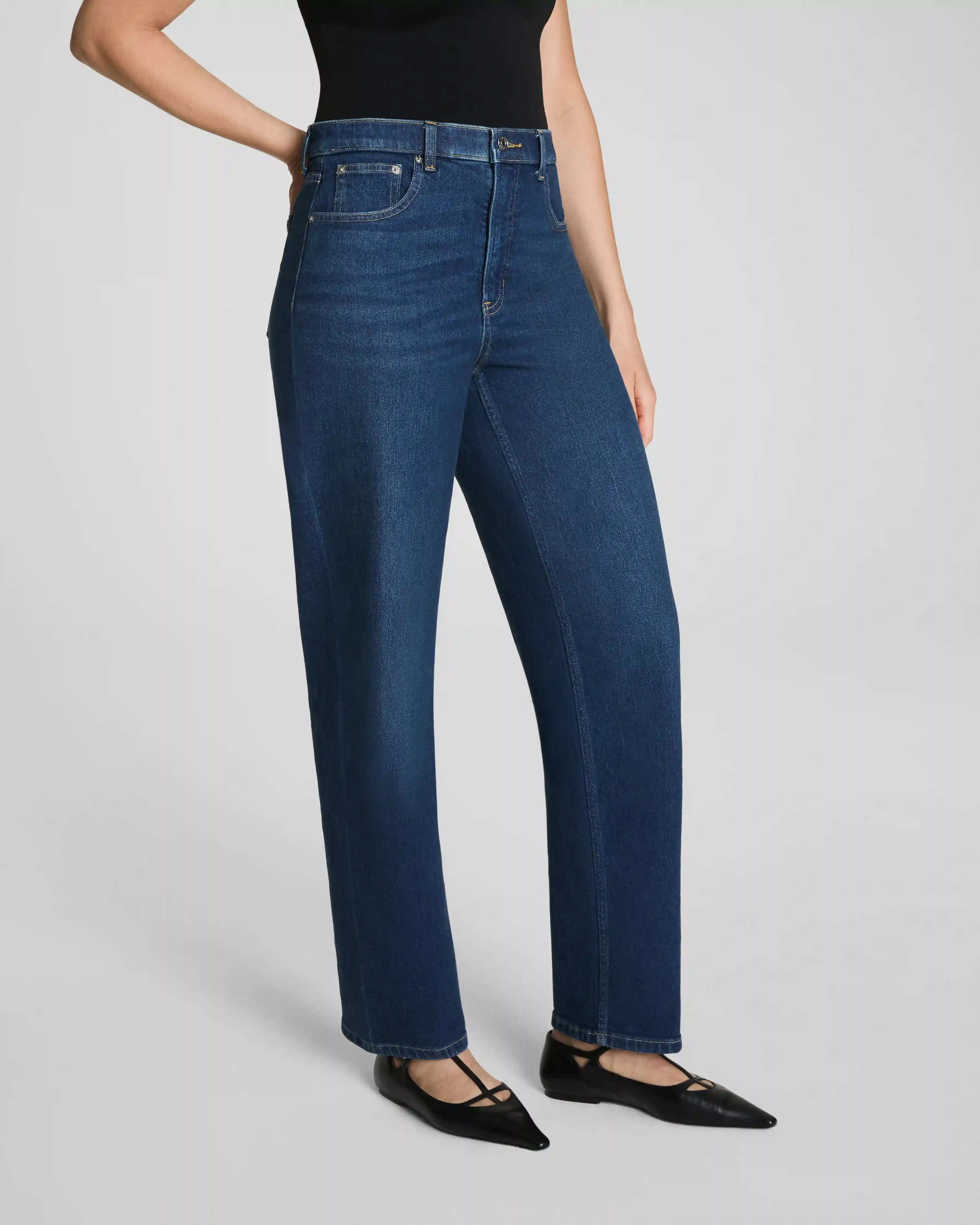Alternative view of SPANXshape®  Authentic 360 90s Straight Leg Jeans | Adriatic Blue