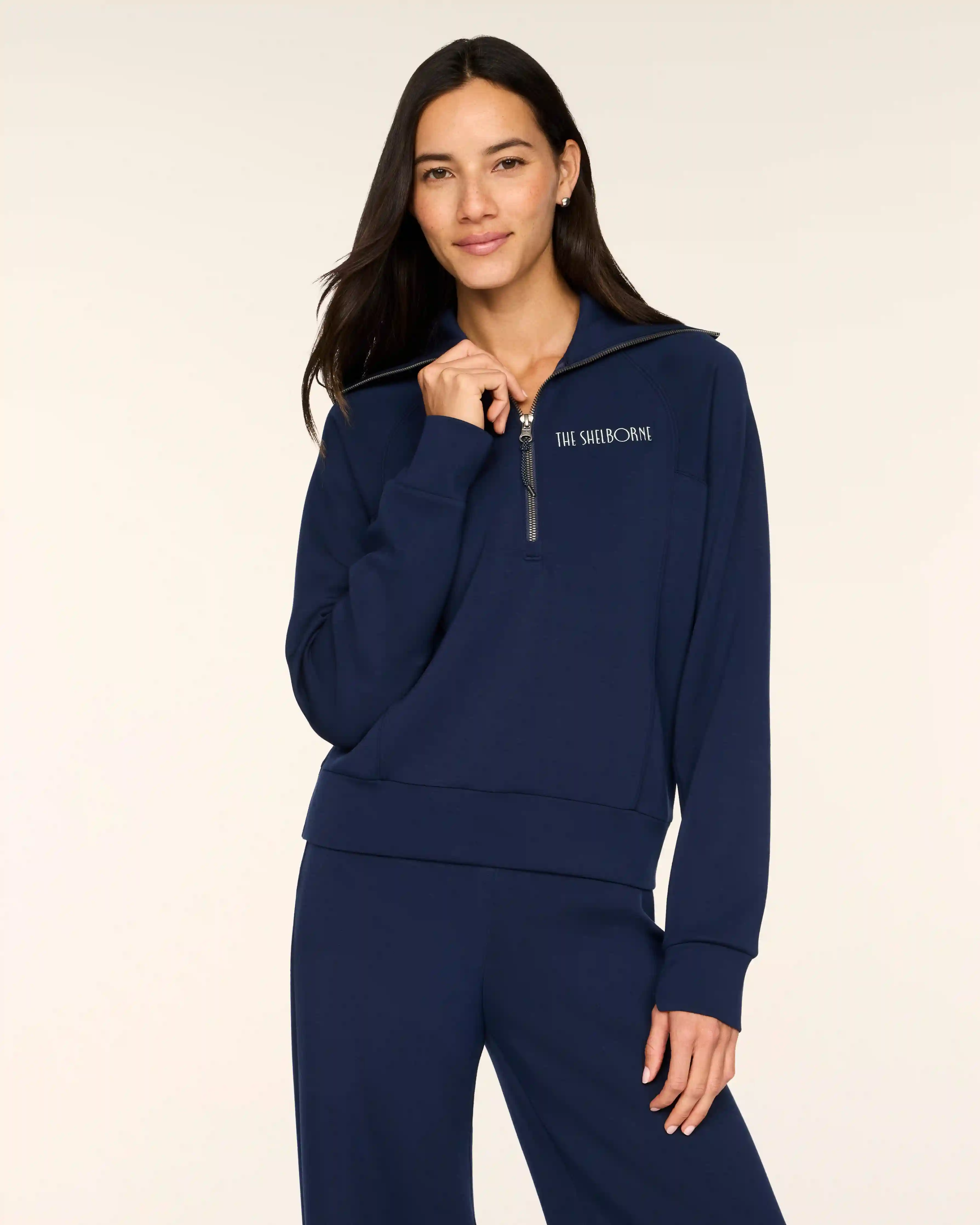 Alternative view of SPANX AirEssentials® Getaway Collection Half Zip | The Shelborne