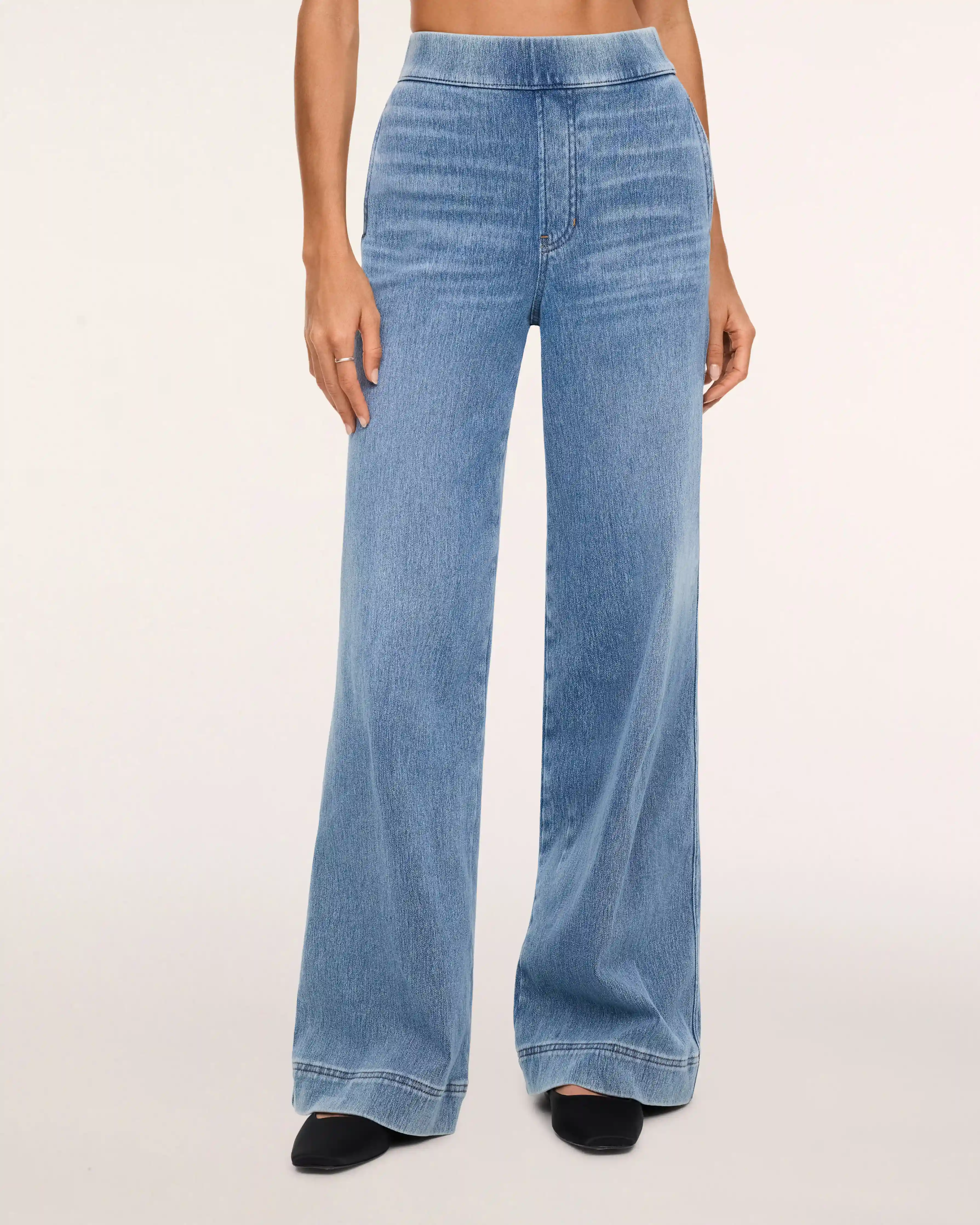 Alternative view of SPANX® Denim-ish Wide Leg Pant | Twilight Blue