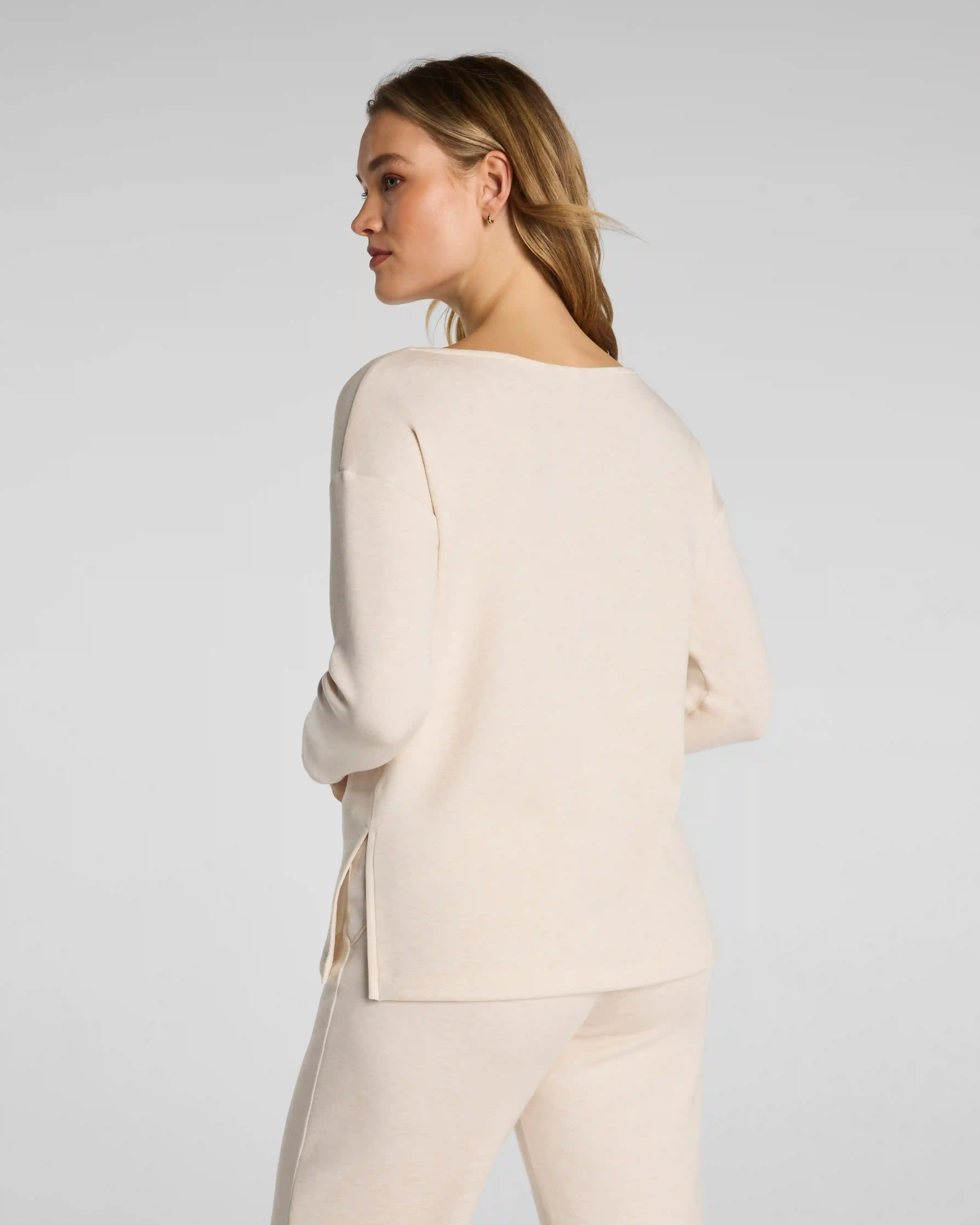 Alternative view of SPANX AirEssentials® Boatneck Tunic | Oatmeal Heather