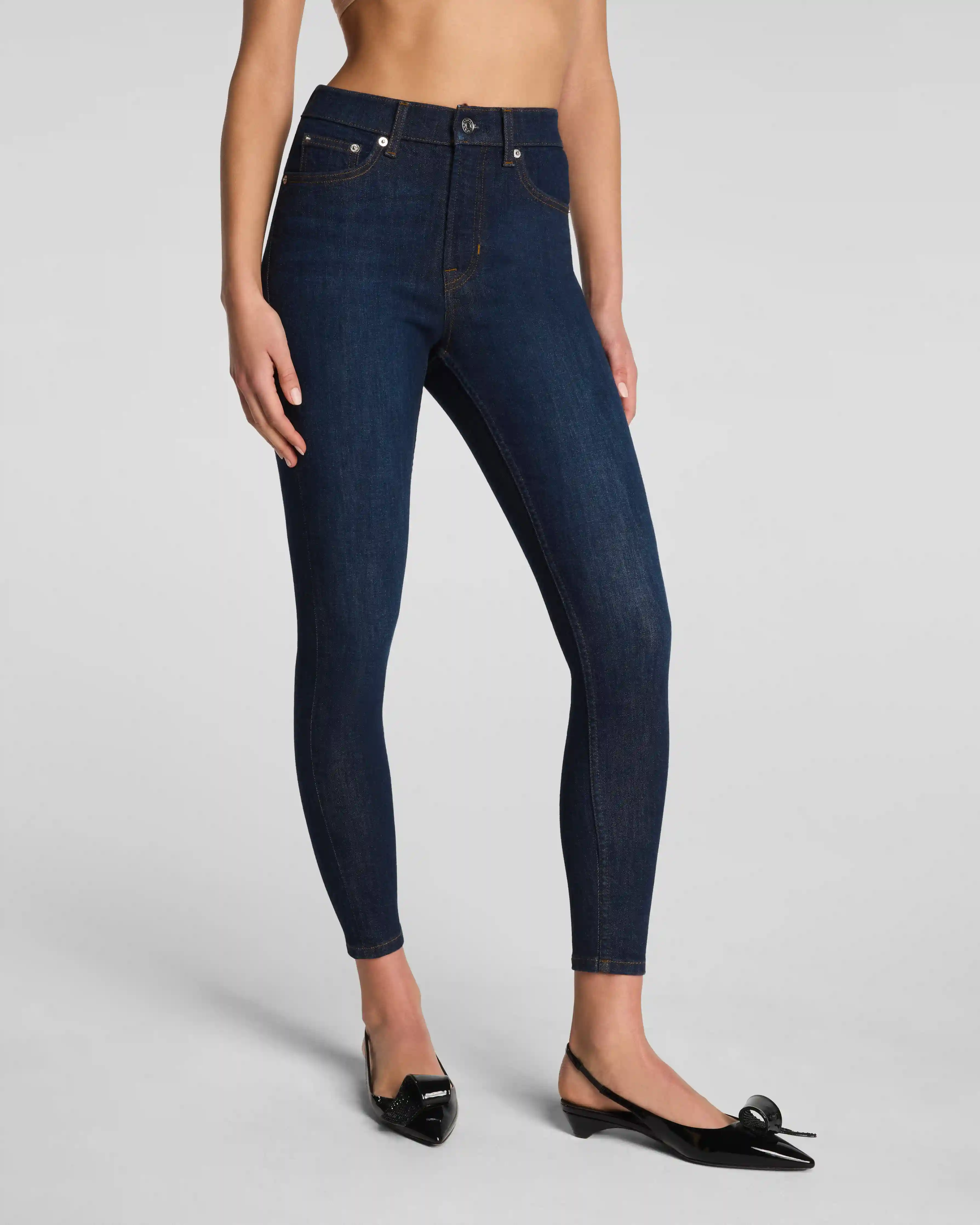 Alternative view of SPANXsculpt®  ReDefine Ankle Skinny Jeans | Dark Indigo