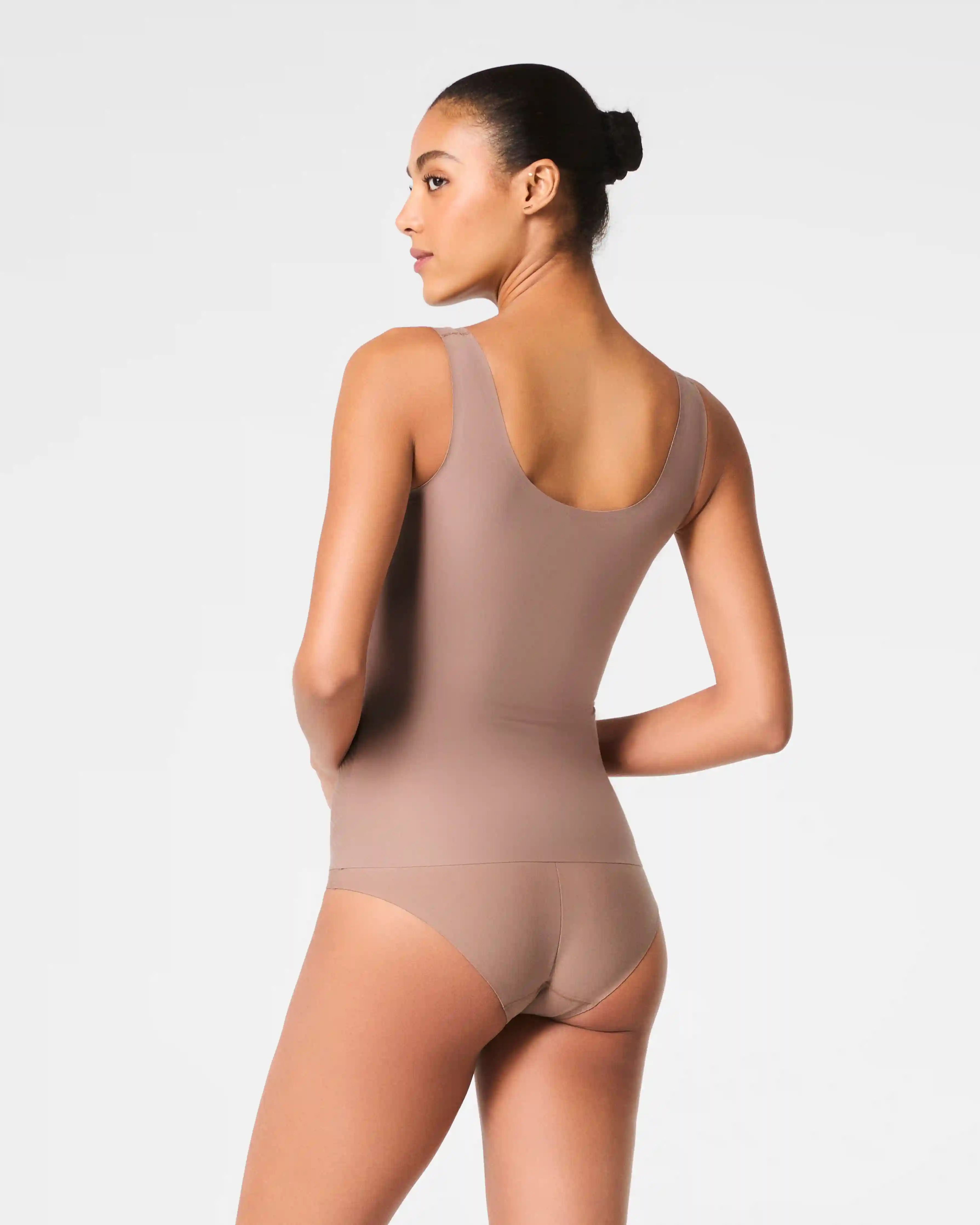 Alternative view of SPANXshape®  Invisible Supima® Cotton Tank | Cafe Au Lait