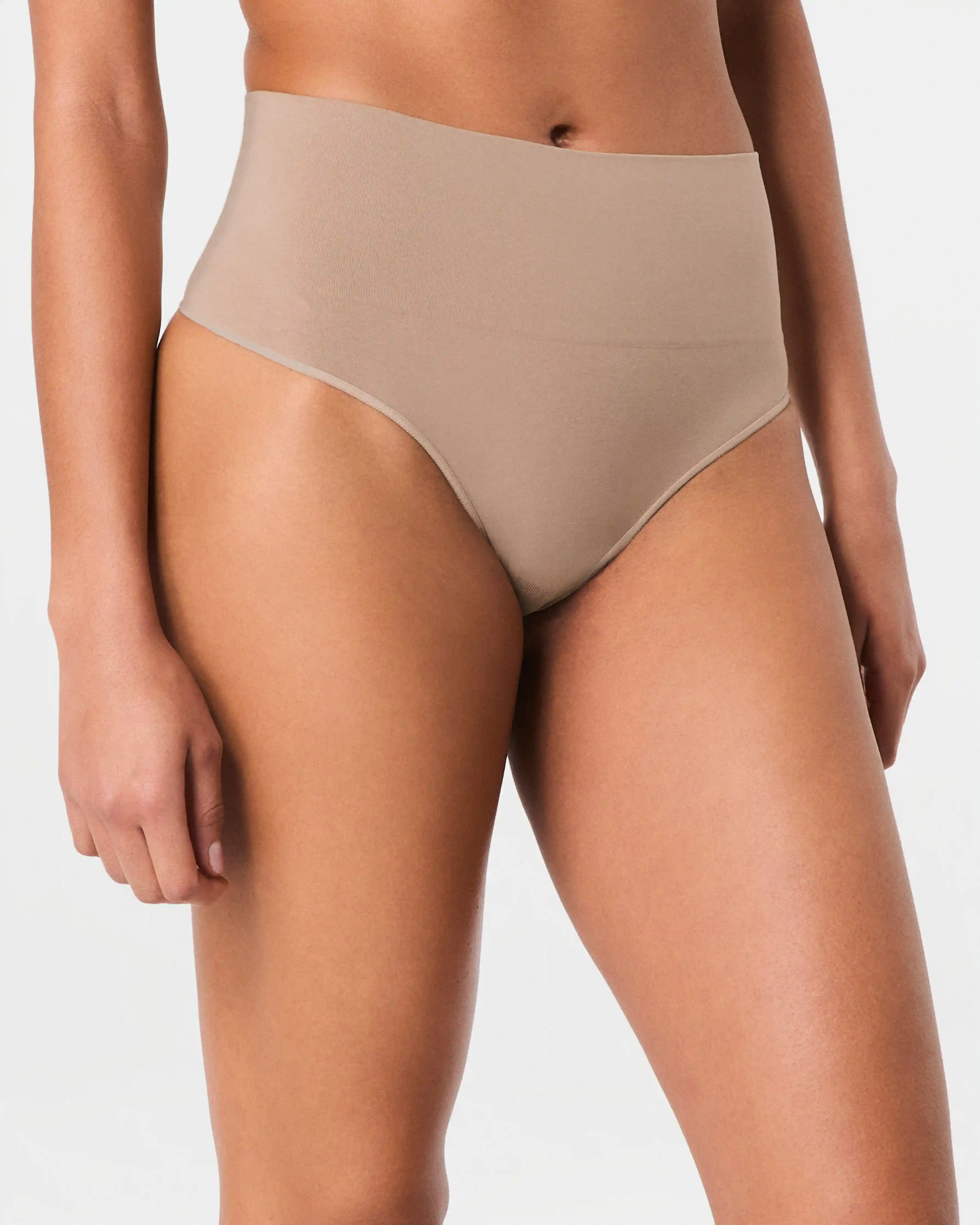 SPANXshape®  ExtraOrdinary Supima® Cotton Thong | Toasted Oatmeal