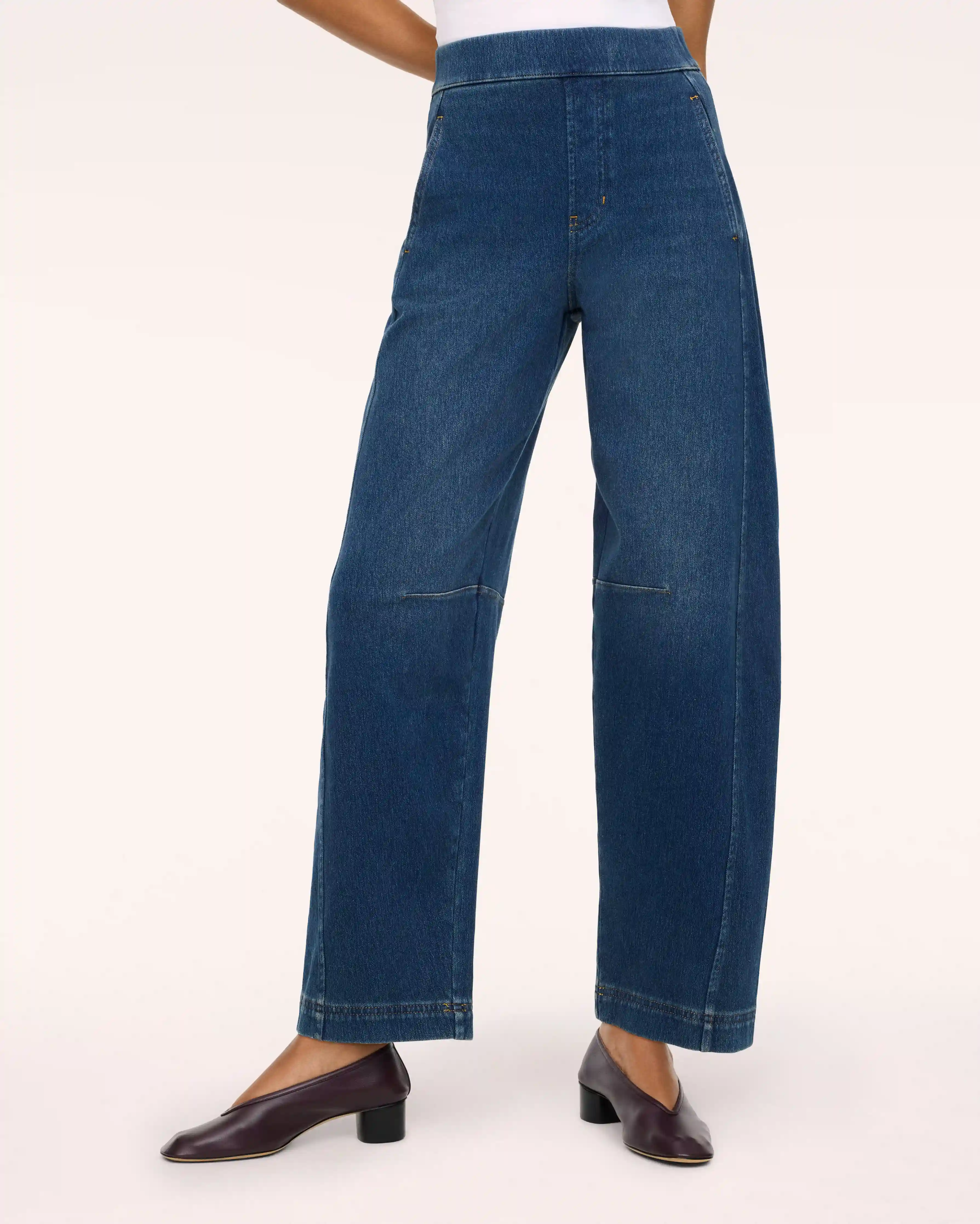 Alternative view of SPANX® Denim-ish Horseshoe Pant | Indigo Mist
