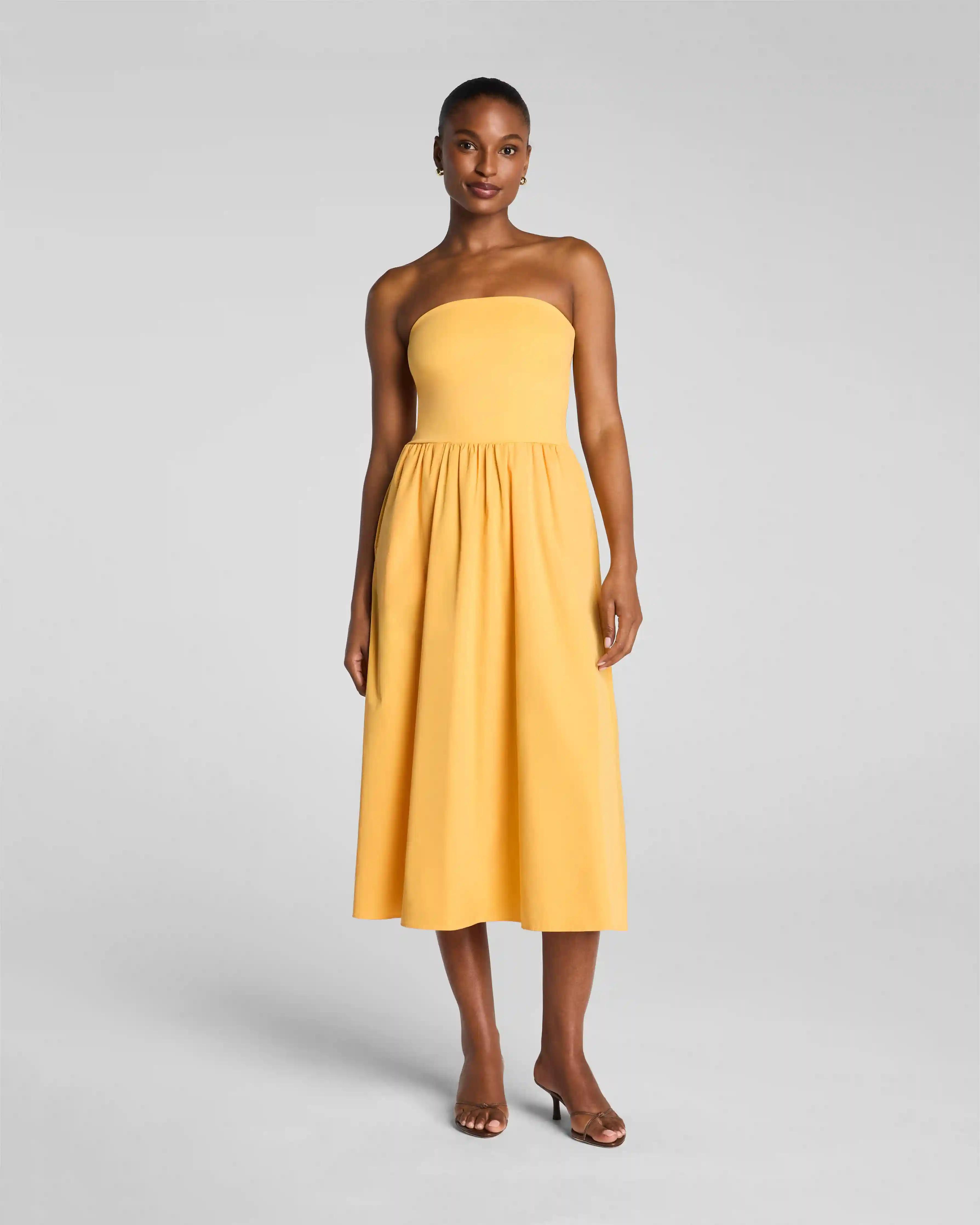 SPANXsmooth®  Jersey Strapless Midi Dress | Marigold