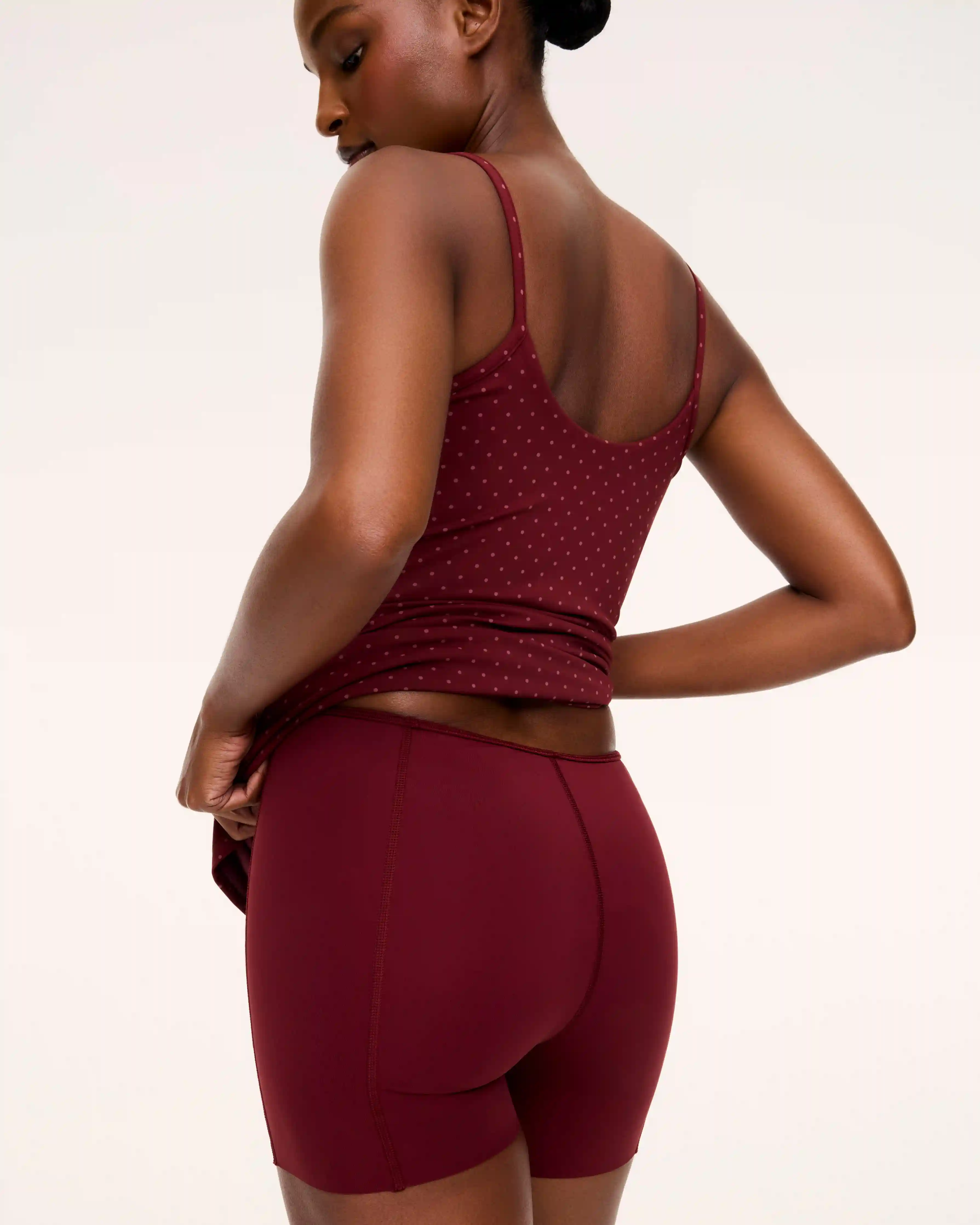 Alternative view of SPANXshape® BoostUp Cami Dress | Vino Polka Dot