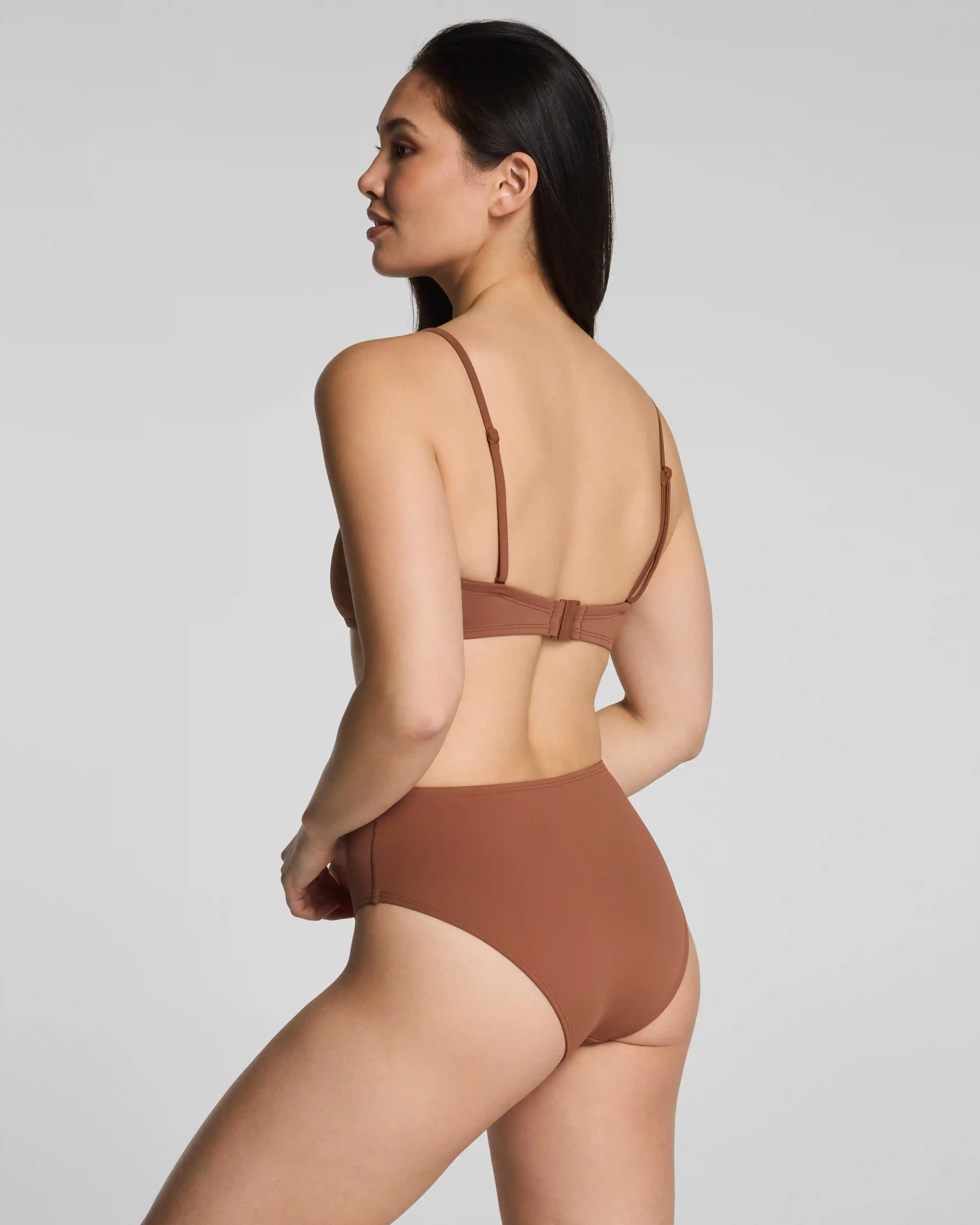 Alternative view of SPANXsmooth®  Swim Bandeau Bikini Top | Caraway