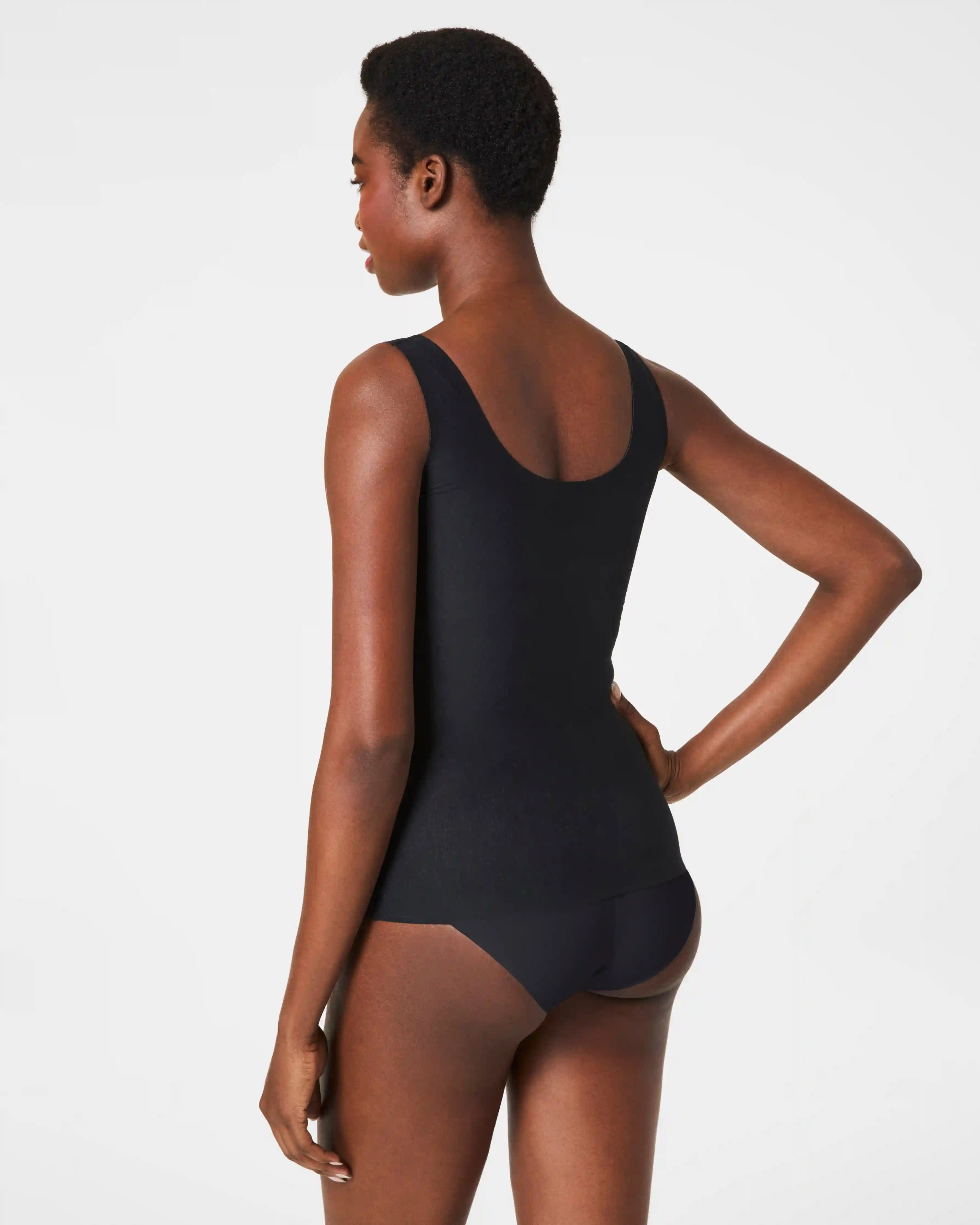 Alternative view of SPANXshape®  Invisible Supima® Cotton Tank | Very Black